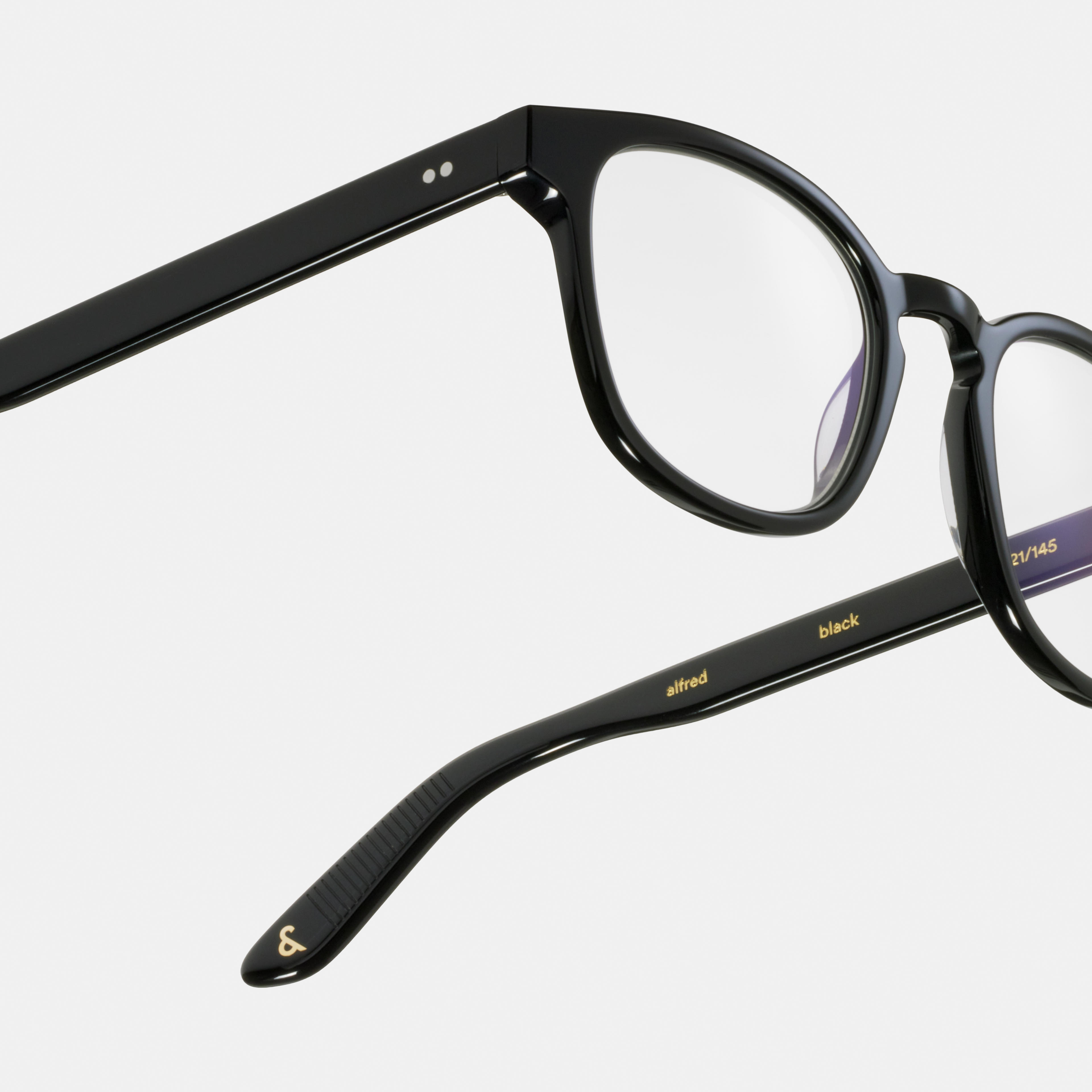 Ace & Tate Alfred Small in Black Ace & Tate Glasses | Square Acetate in Black