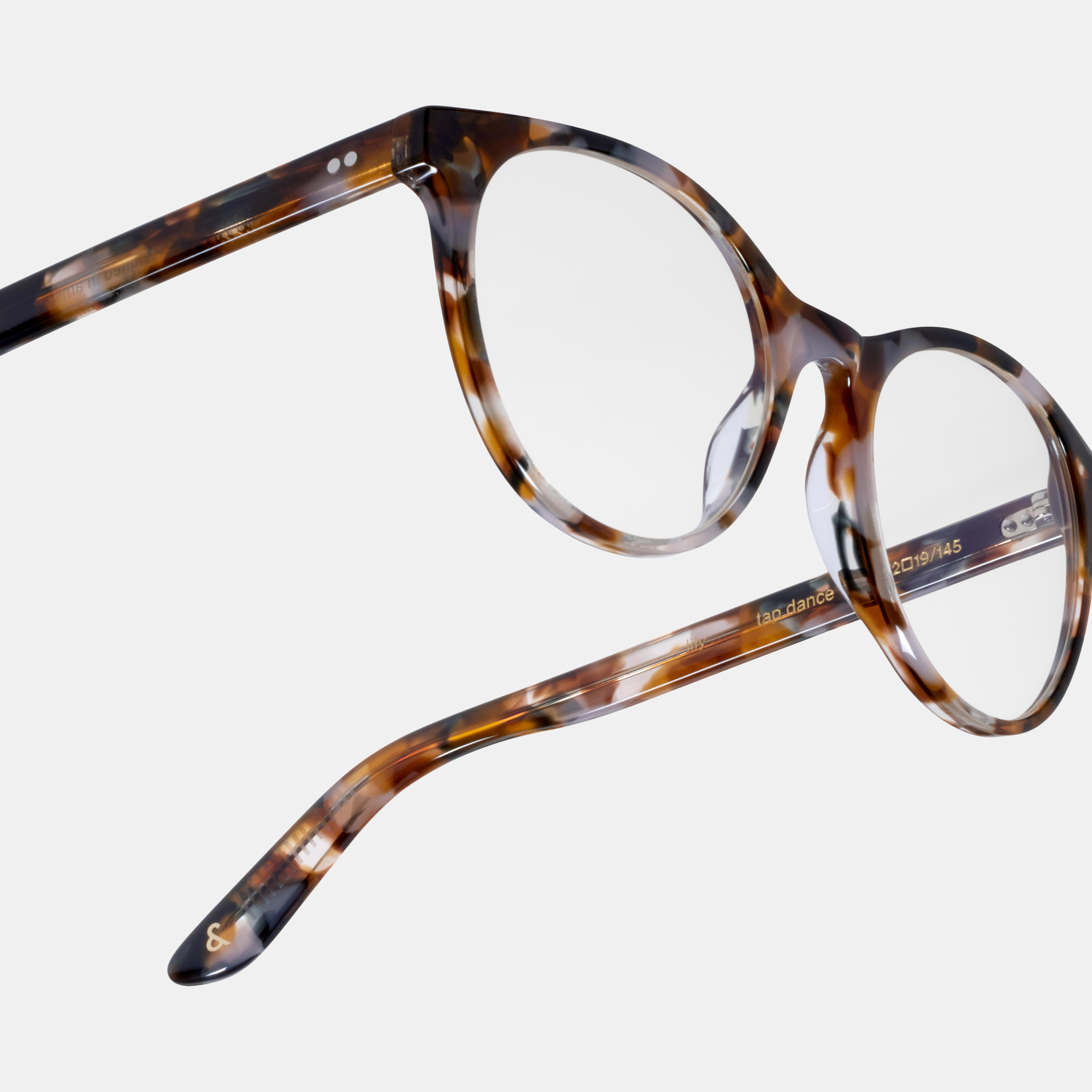 Ace & Tate Glasses | Oval Acetate in Brown, Orange, Purple