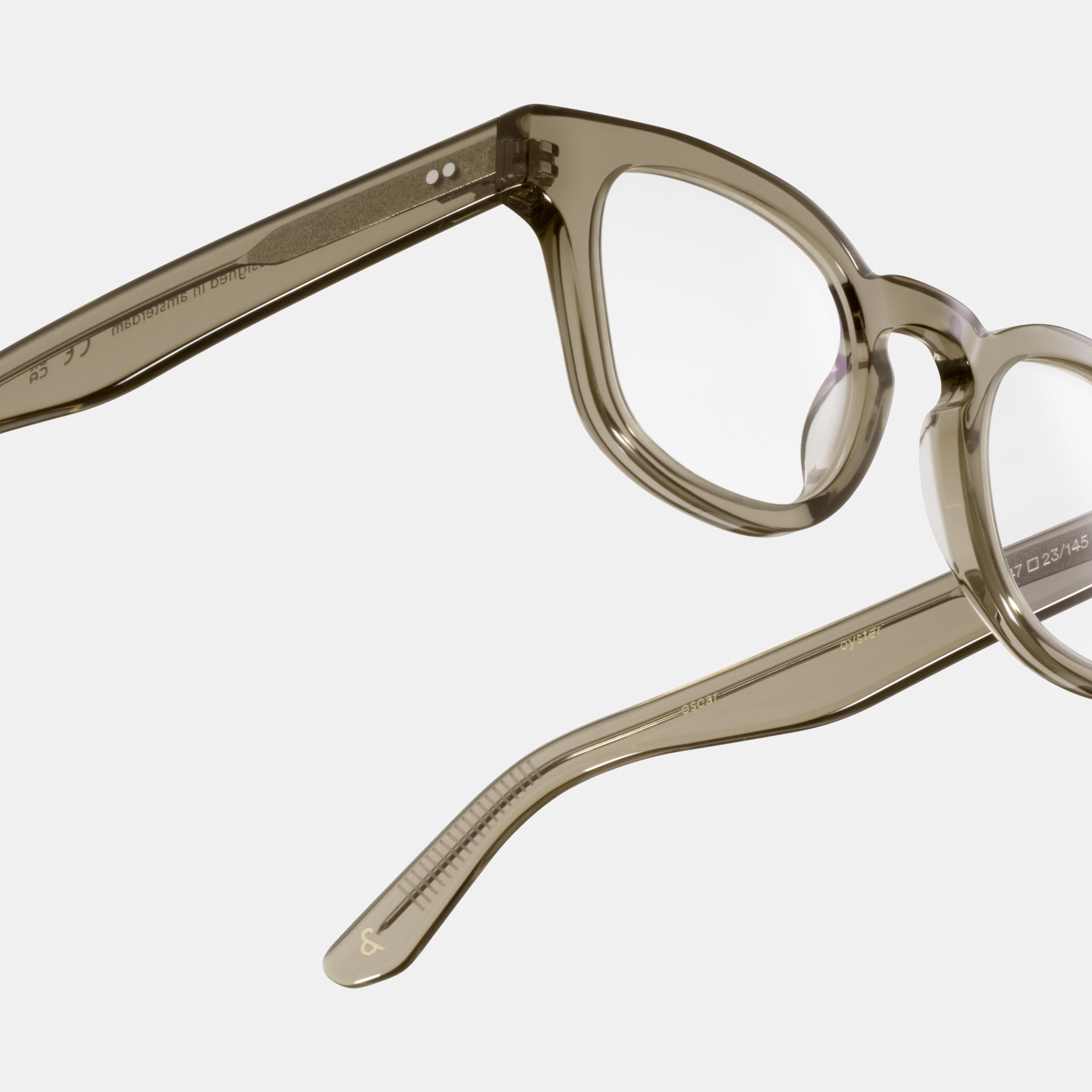 Ace & Tate Glasses | Round Acetate in Grey