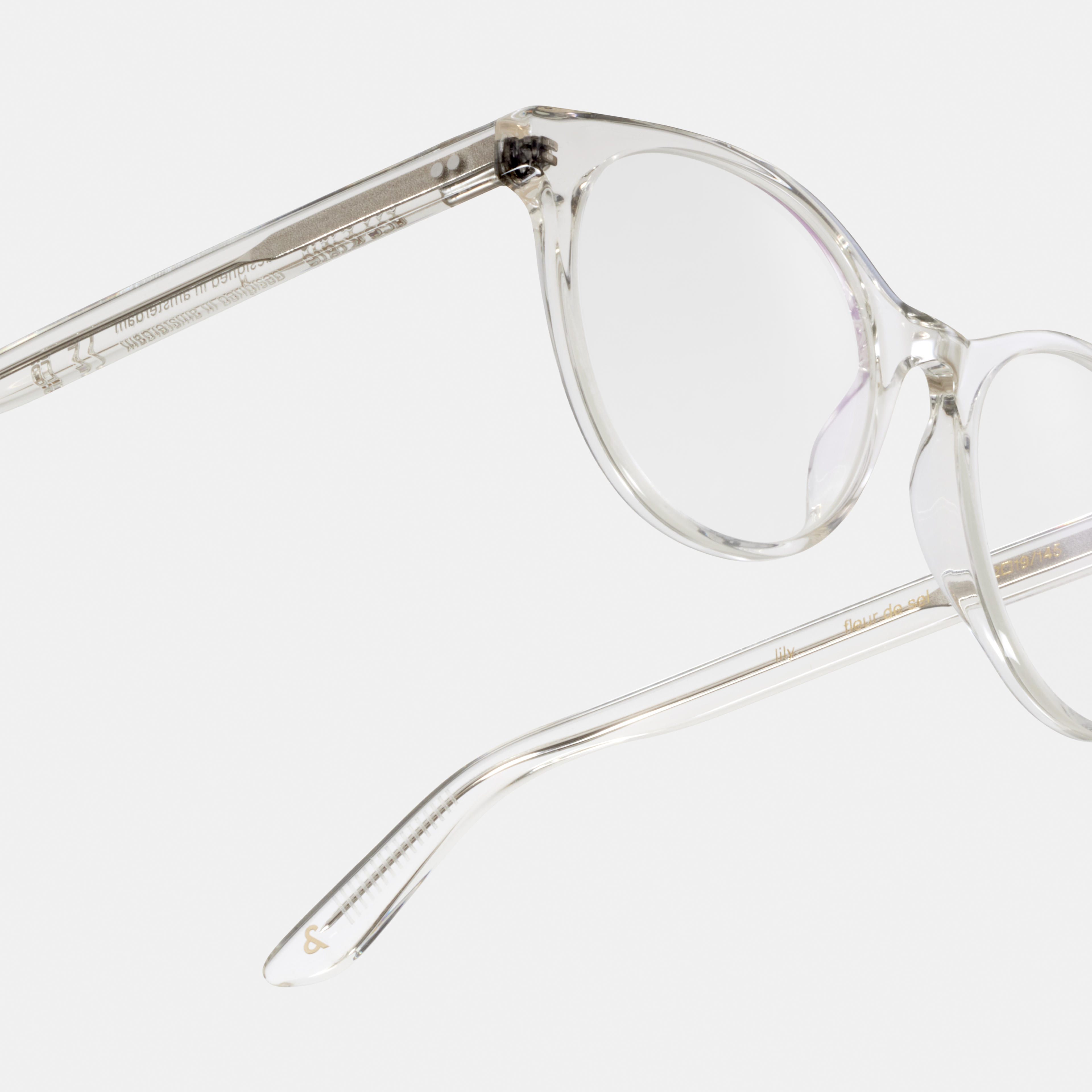 Ace & Tate Glasses | Oval Acetate in Clear
