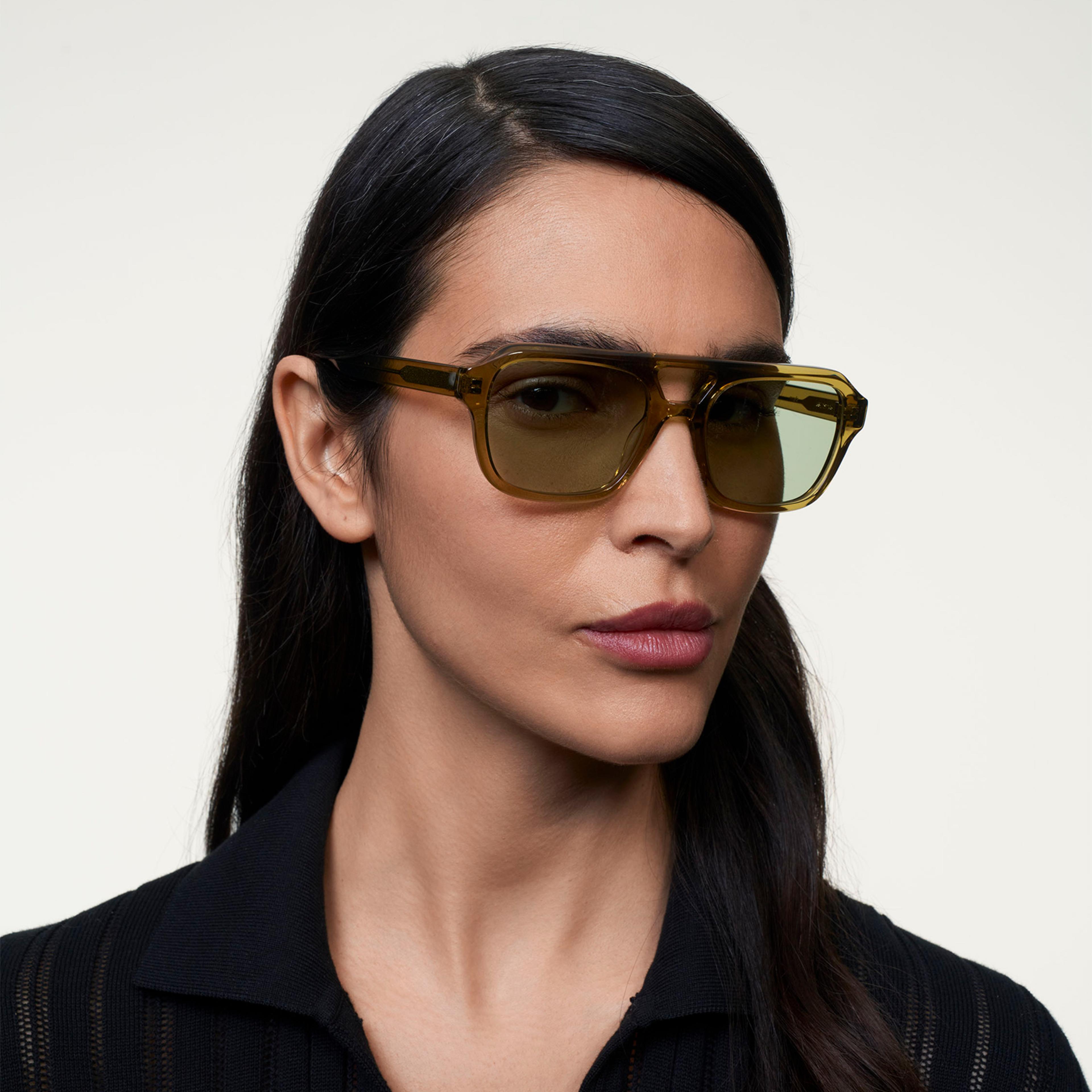 Ace & Tate Sonnenbrillen | Quadratisch Acetat in Braun