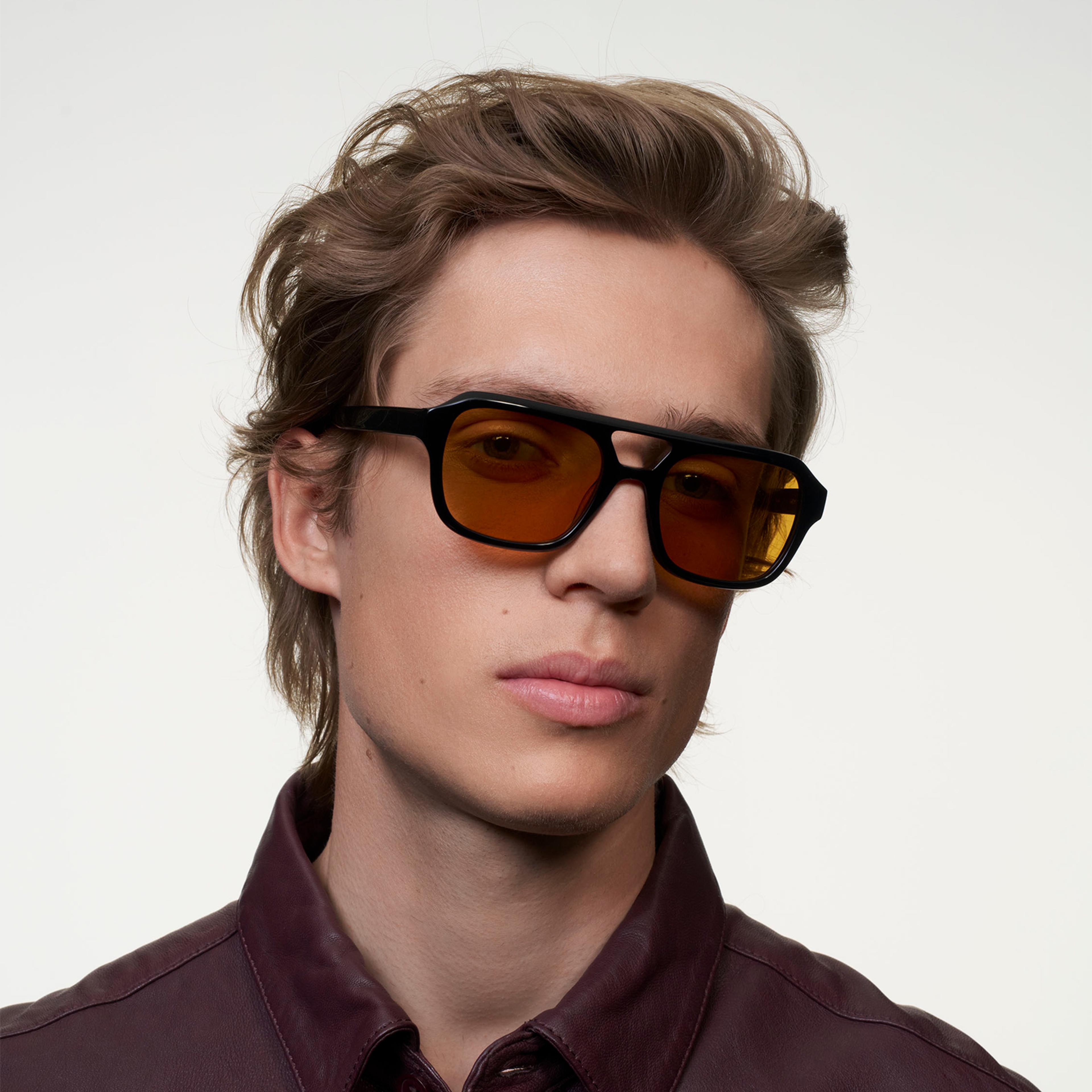Ace & Tate Sunglasses | Square Acetate in Black