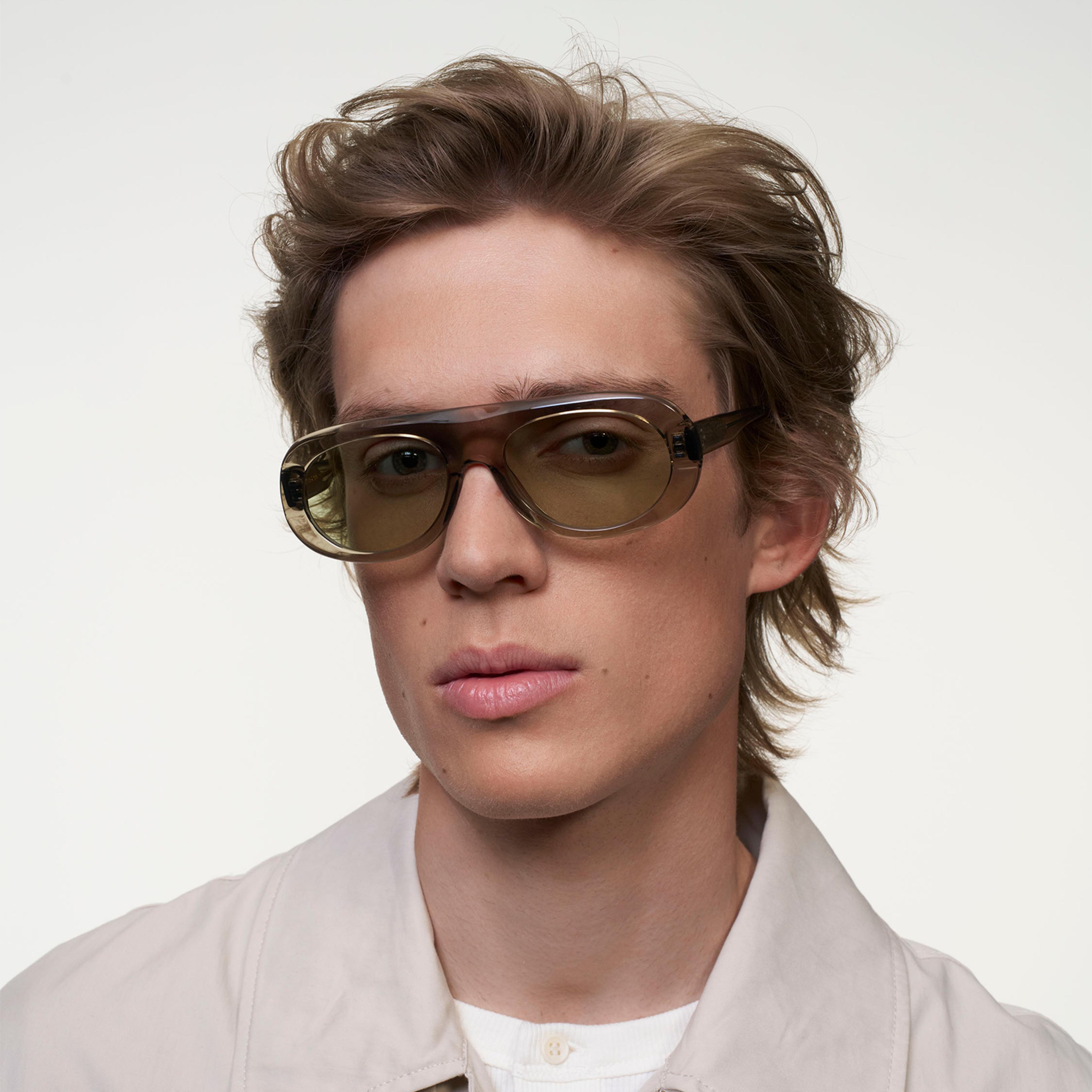 Ace & Tate Sonnenbrillen | Rund Acetat in Grau