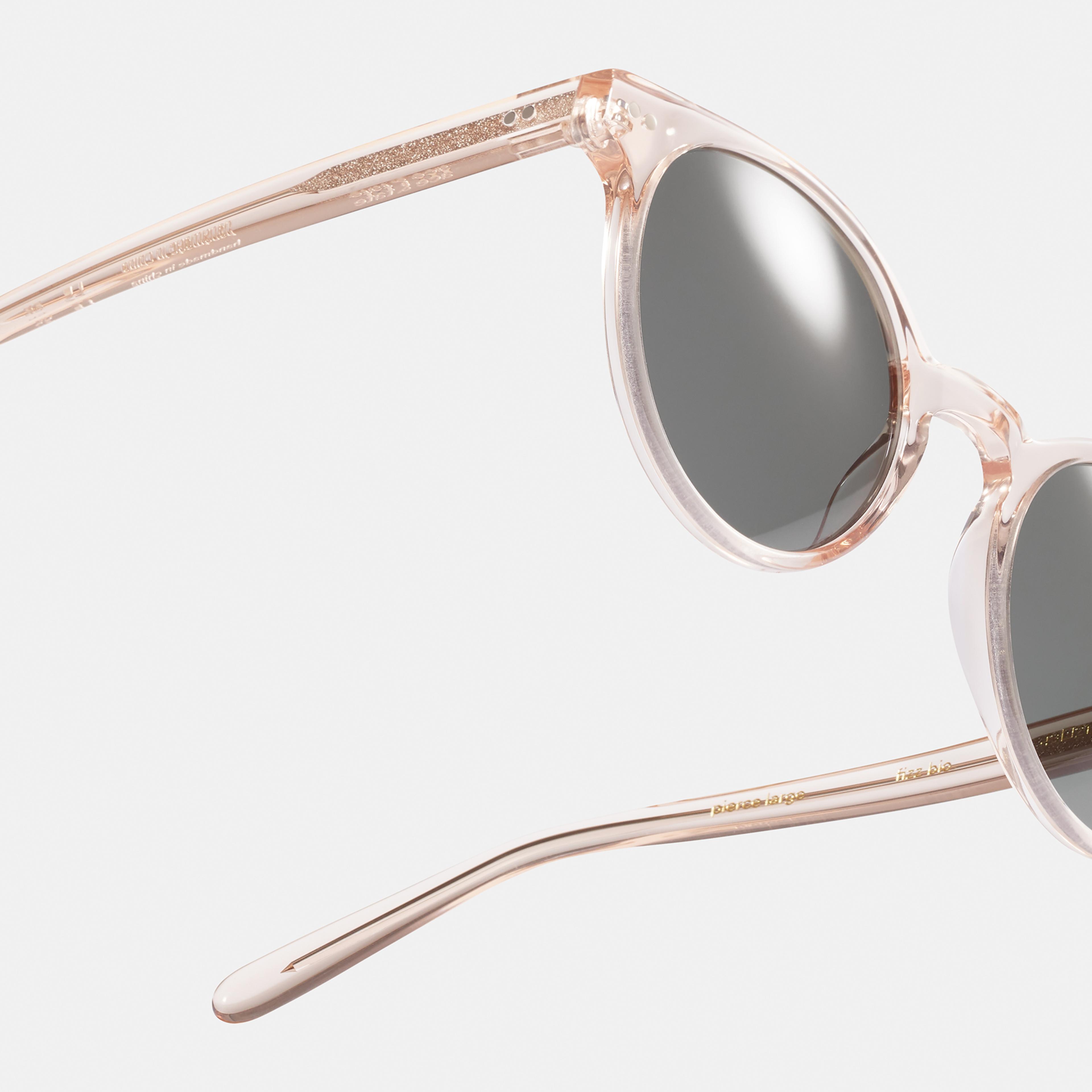 Ace & Tate Sunglasses | Round Acetate in Clear