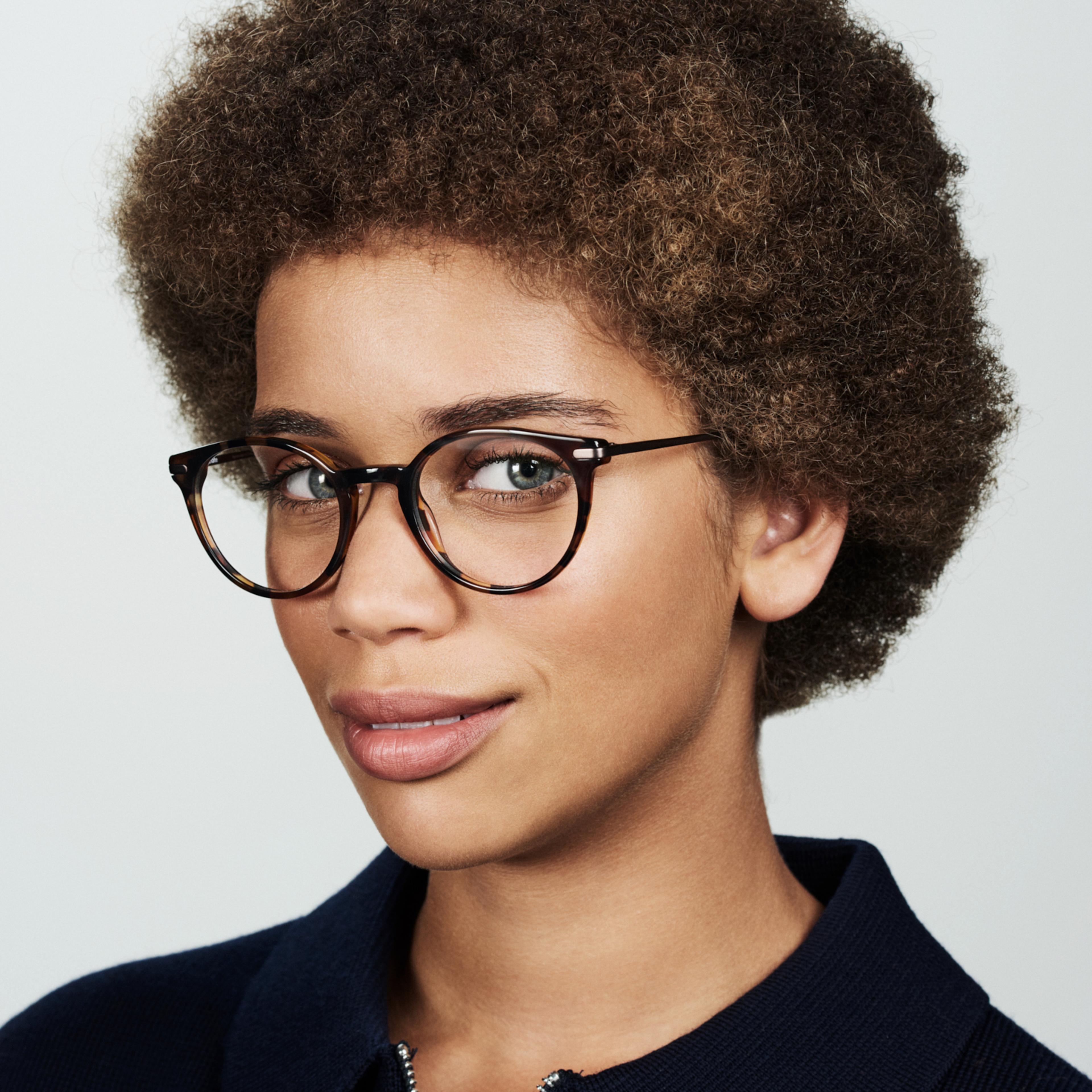 Ace & Tate Morris in On the Rocks Ace & Tate Glasses | Round Acetate in Brown