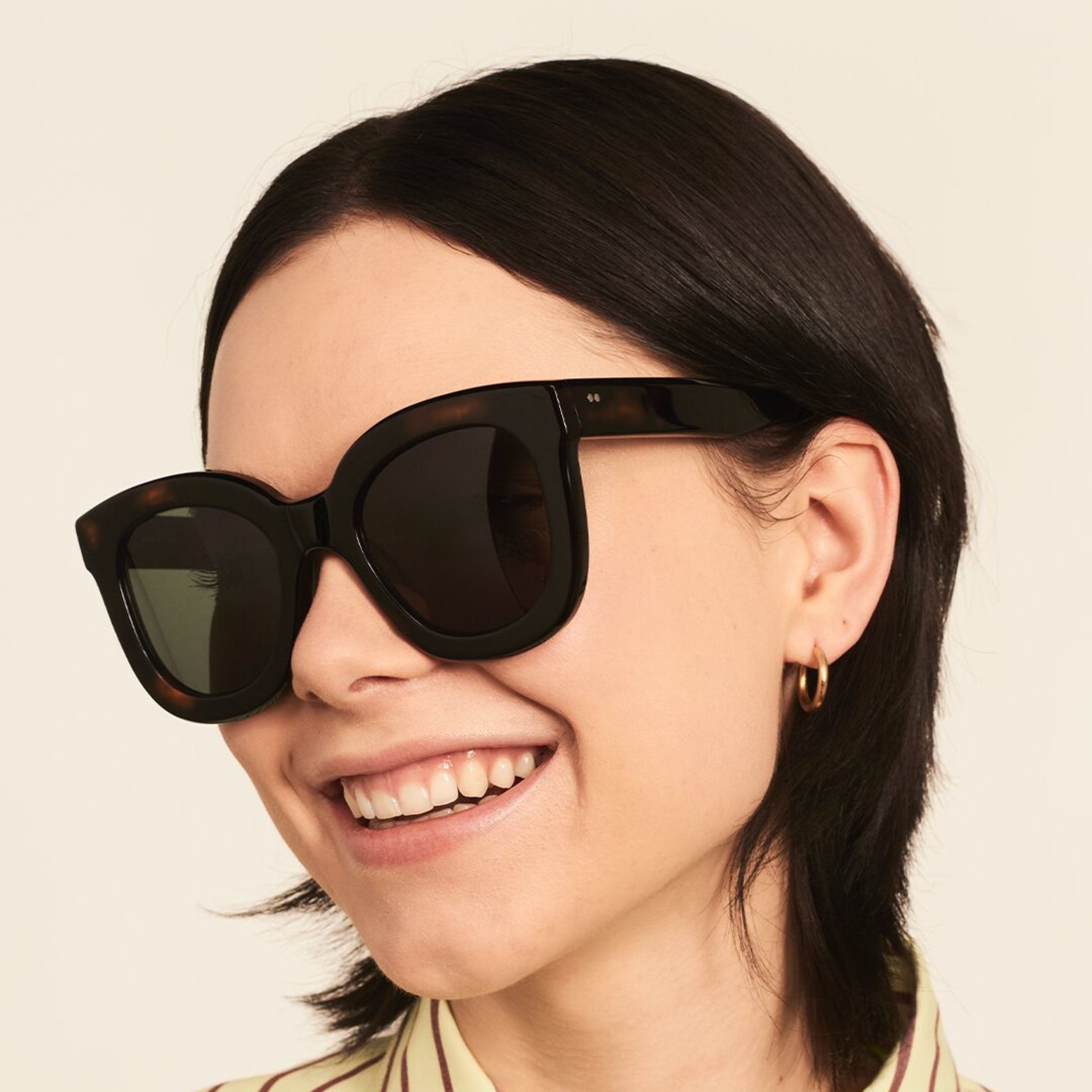 Ace & Tate Solaires | carrée bio-acétate in tortoise