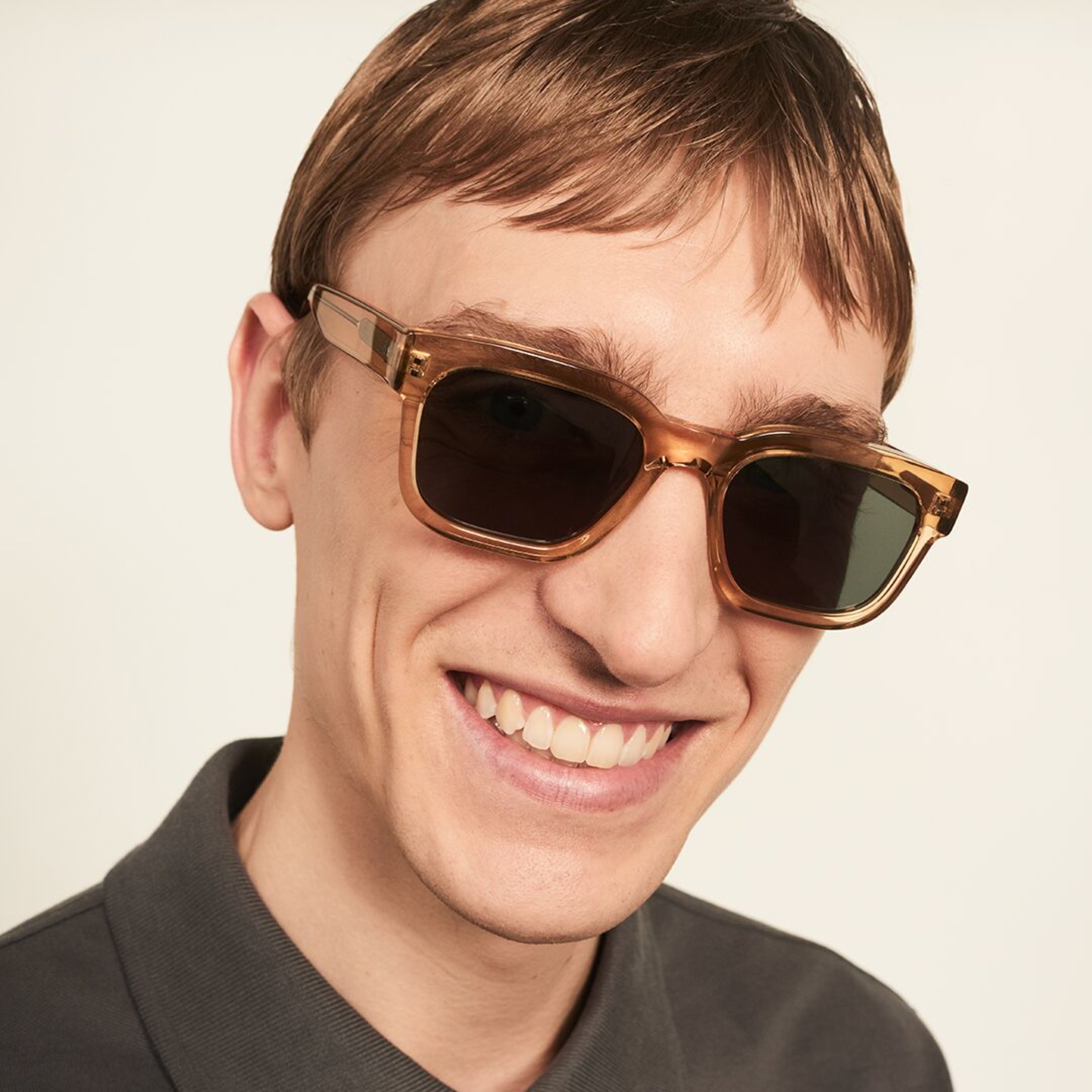 Ace & Tate Sunglasses | rectangle acetate in Yellow