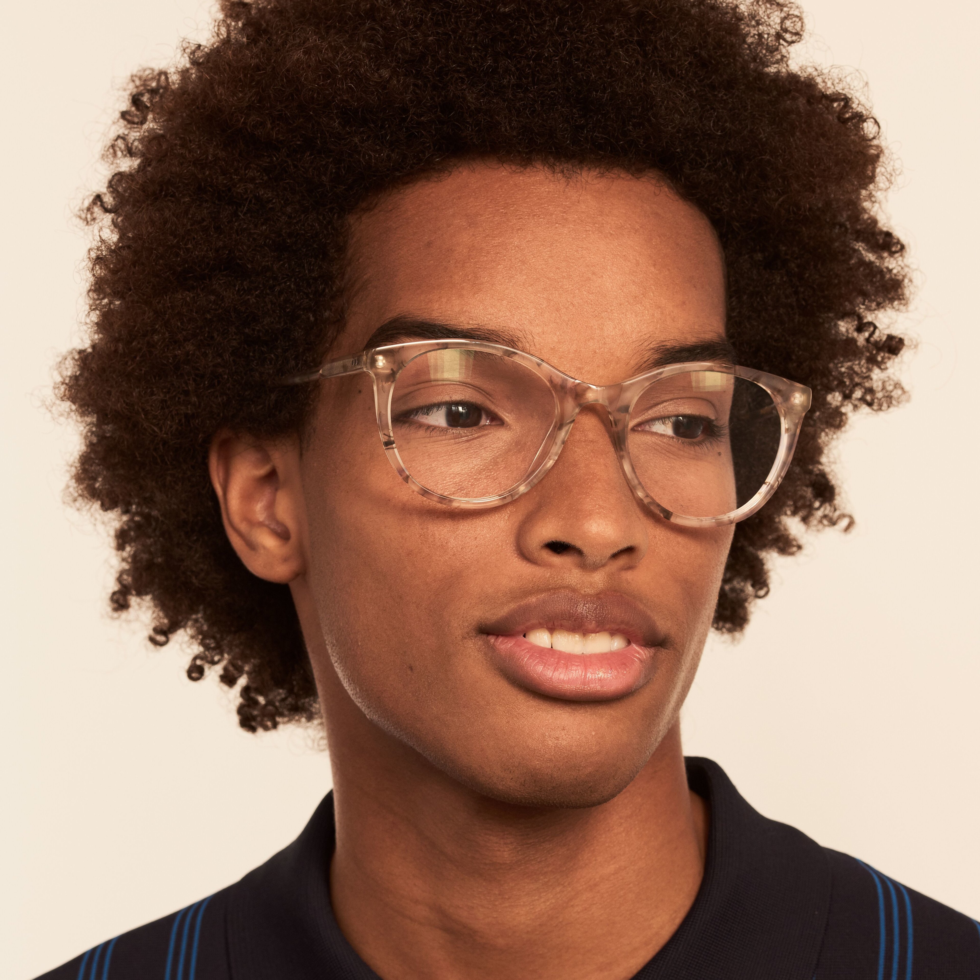 Ace & Tate Glasses | oval acetate in Grey, Brown, White