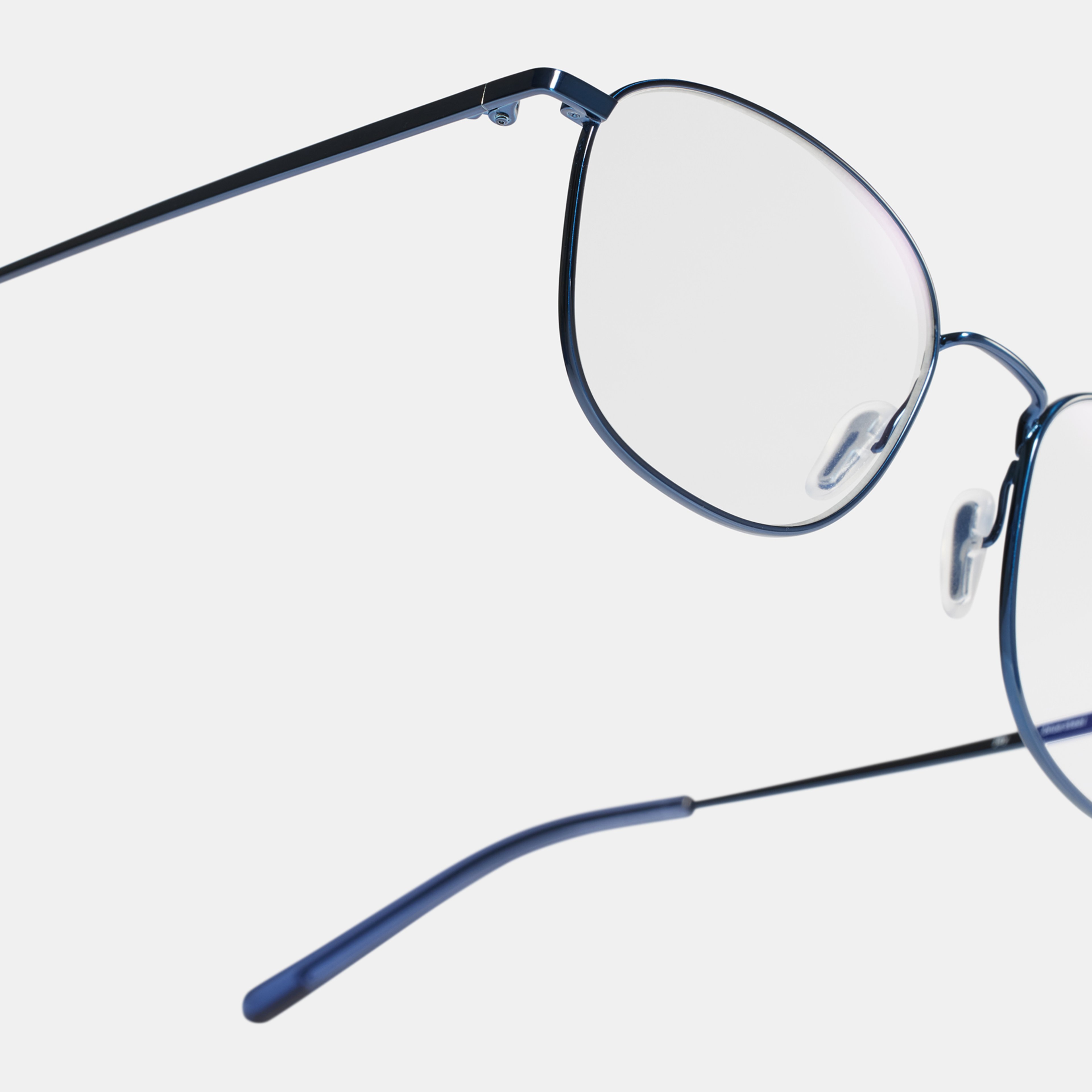 Ace & Tate Brillen | Vierkant Metaal in Blauw