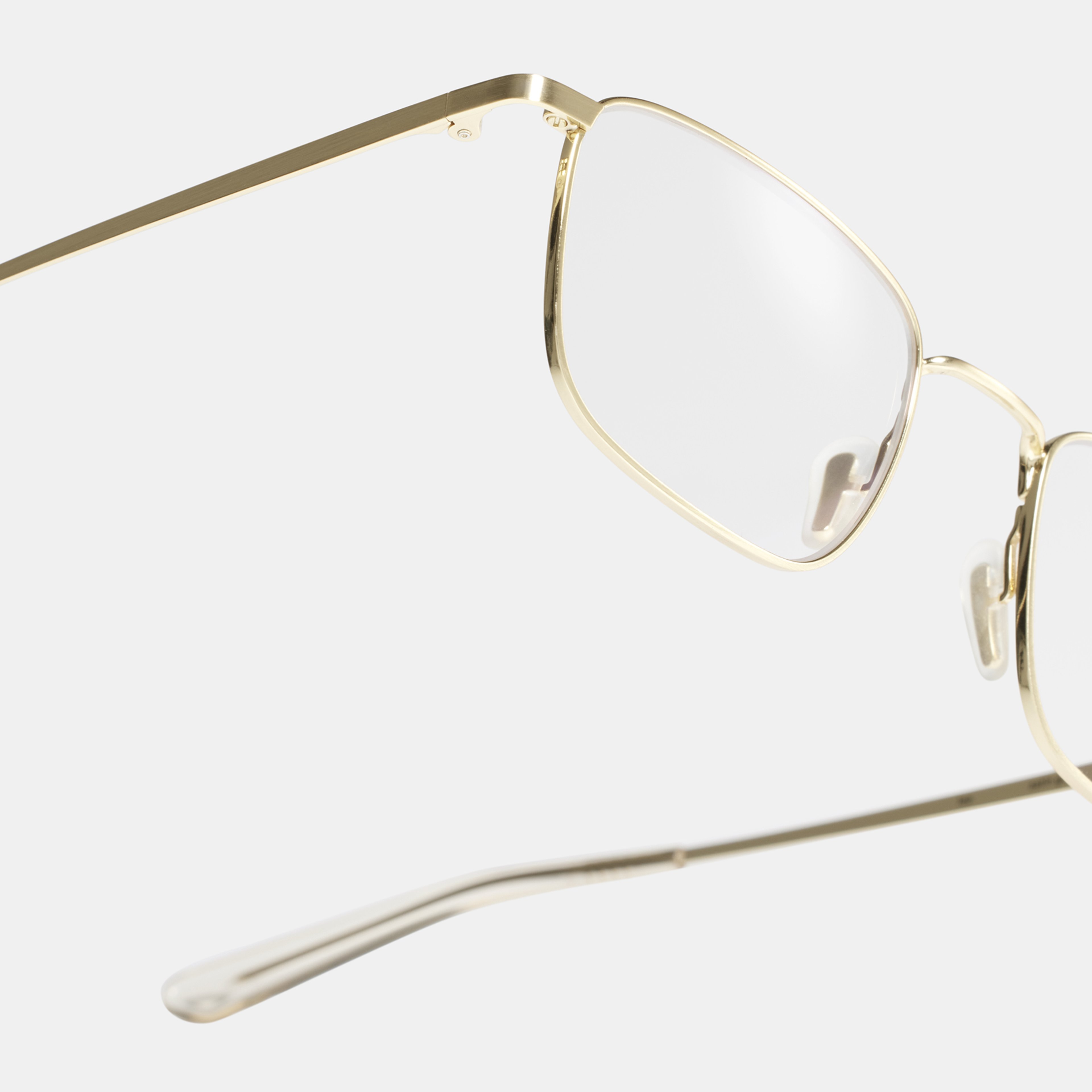 Ace & Tate Glasses | rectangle Metal in Gold