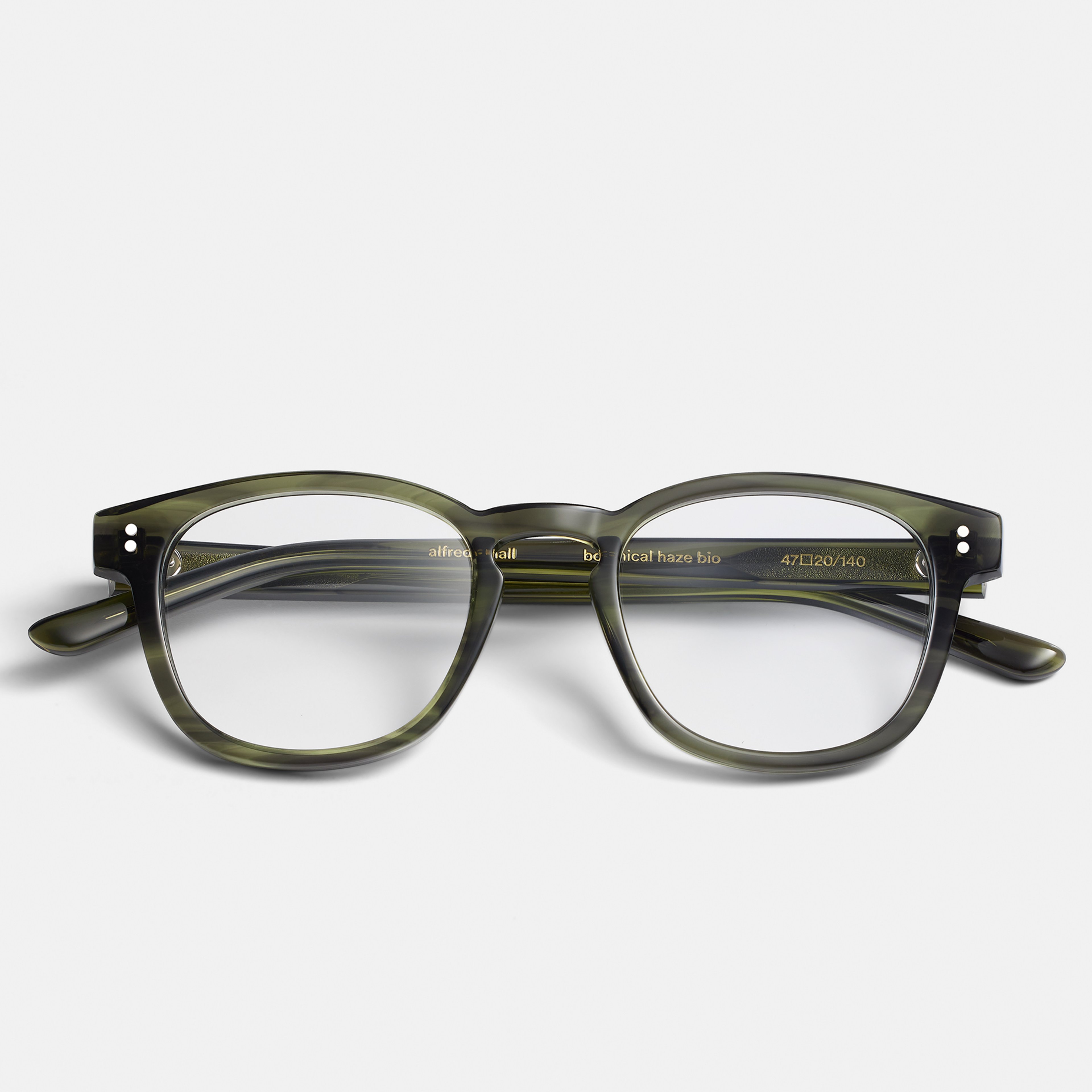 Ace & Tate Glasses | Square Acetate in Green
