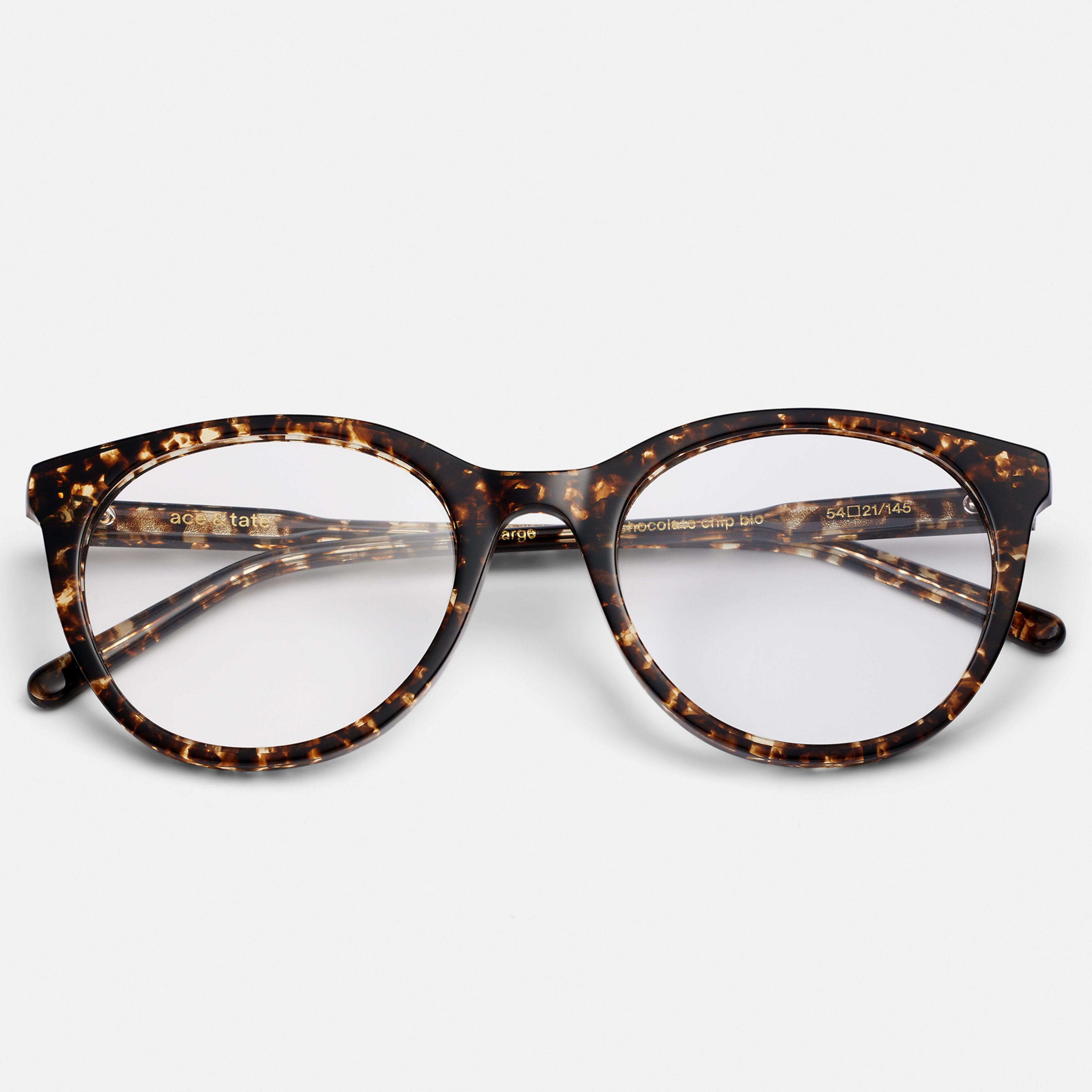 Ace & Tate Brillen | Oval Acetat in Braun