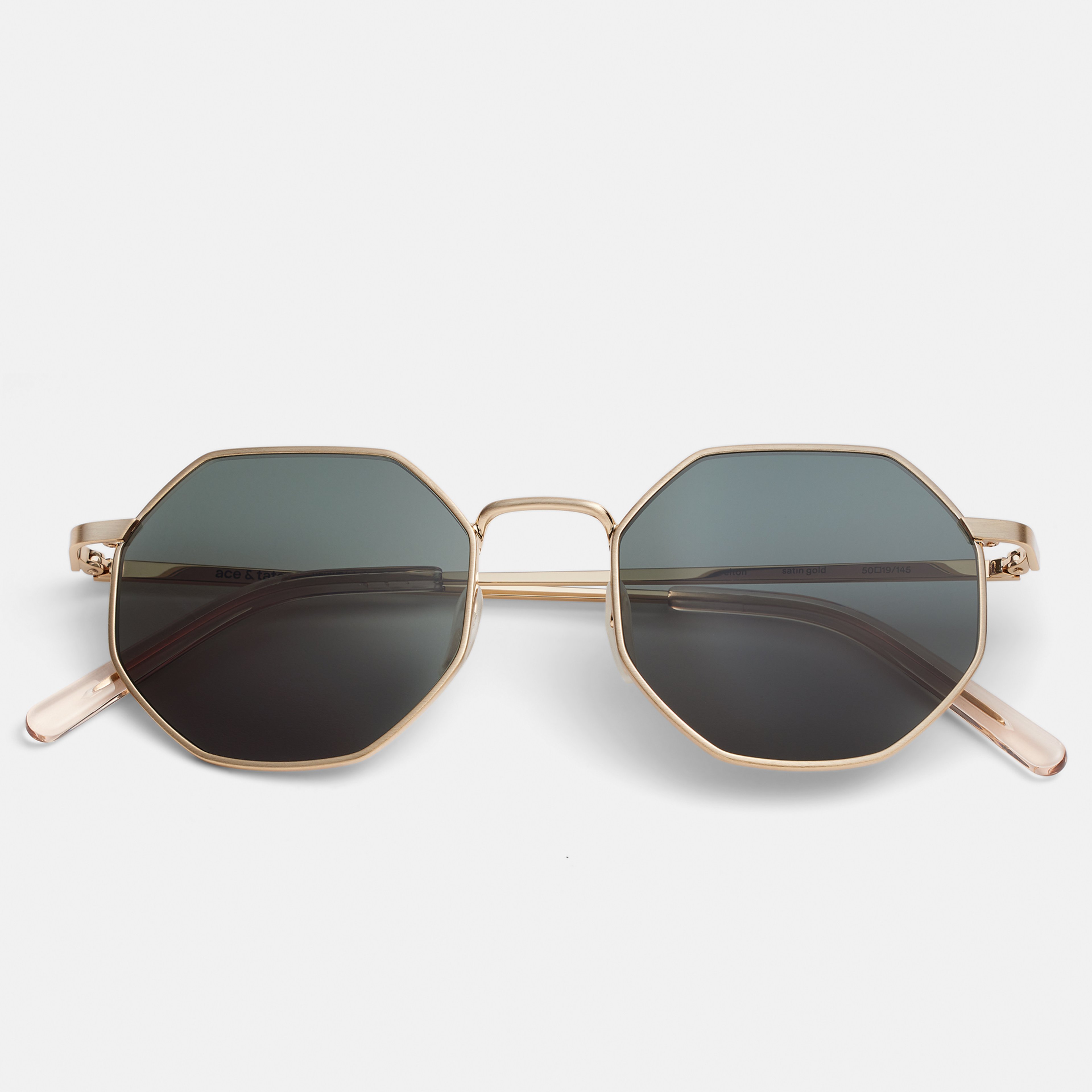 Ace & Tate Sunglasses | hexagonal Metal in Gold
