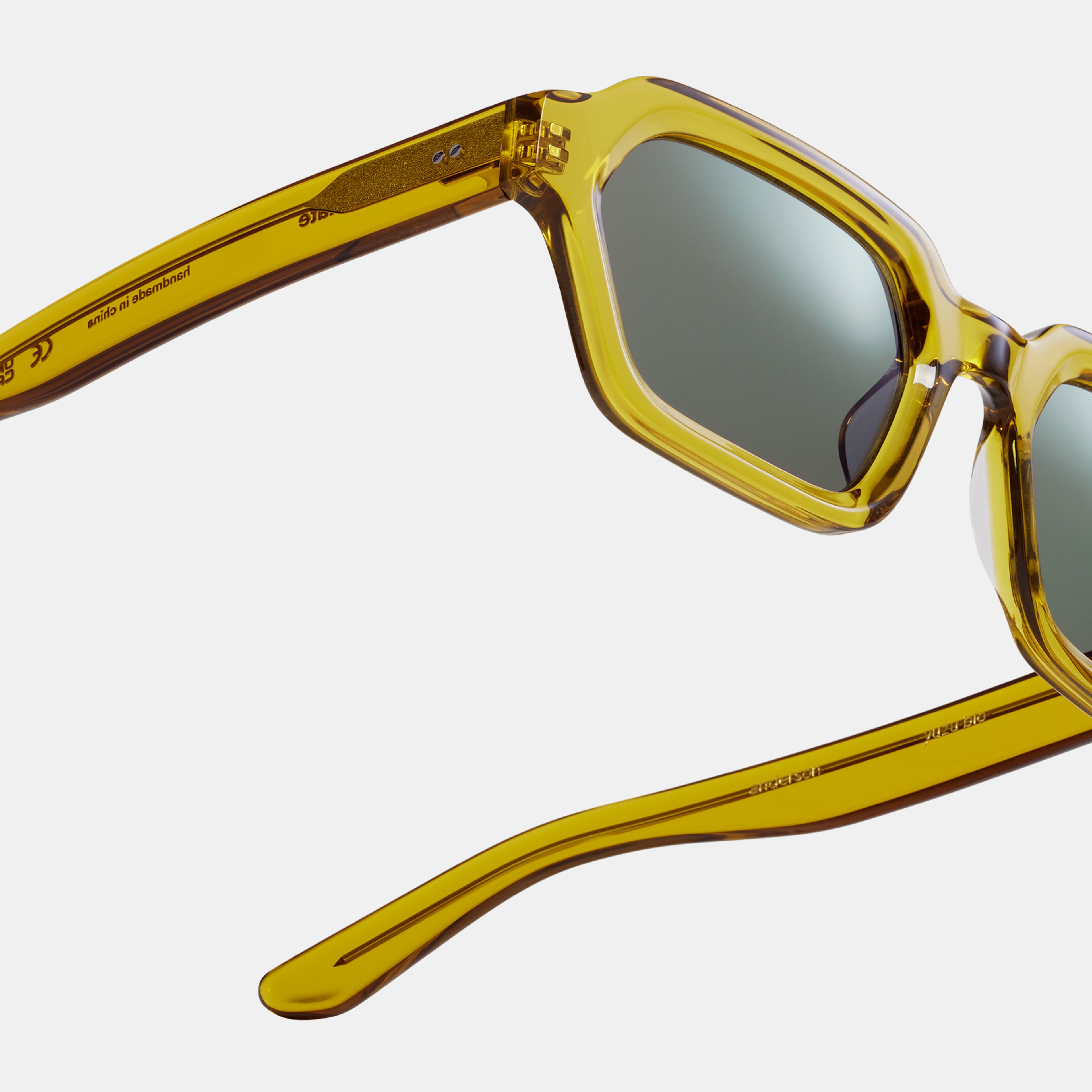 Ace & Tate Sunglasses | rectangle Renew bio acetate in Yellow