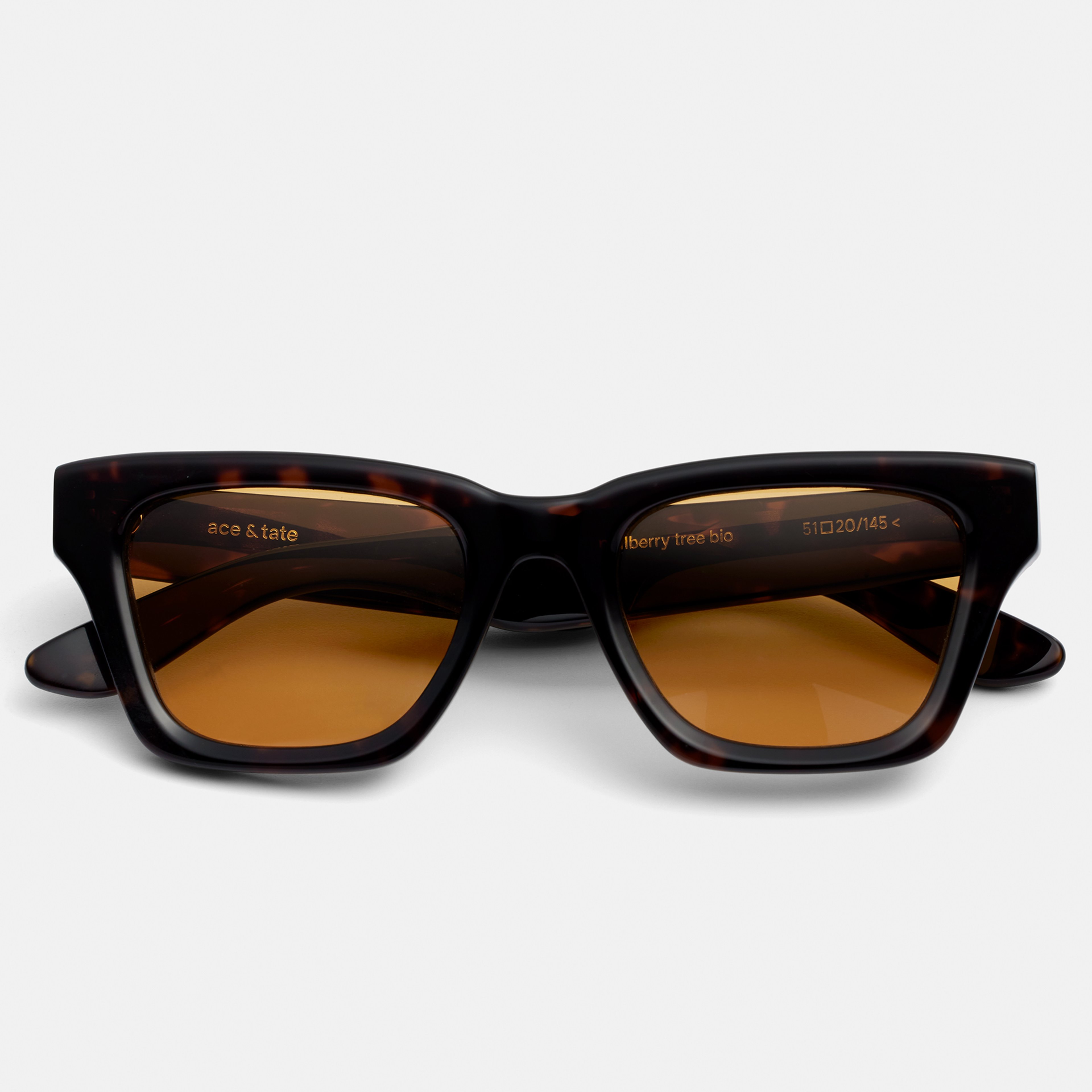 Ace & Tate Sunglasses | Square Bio acetate in Brown