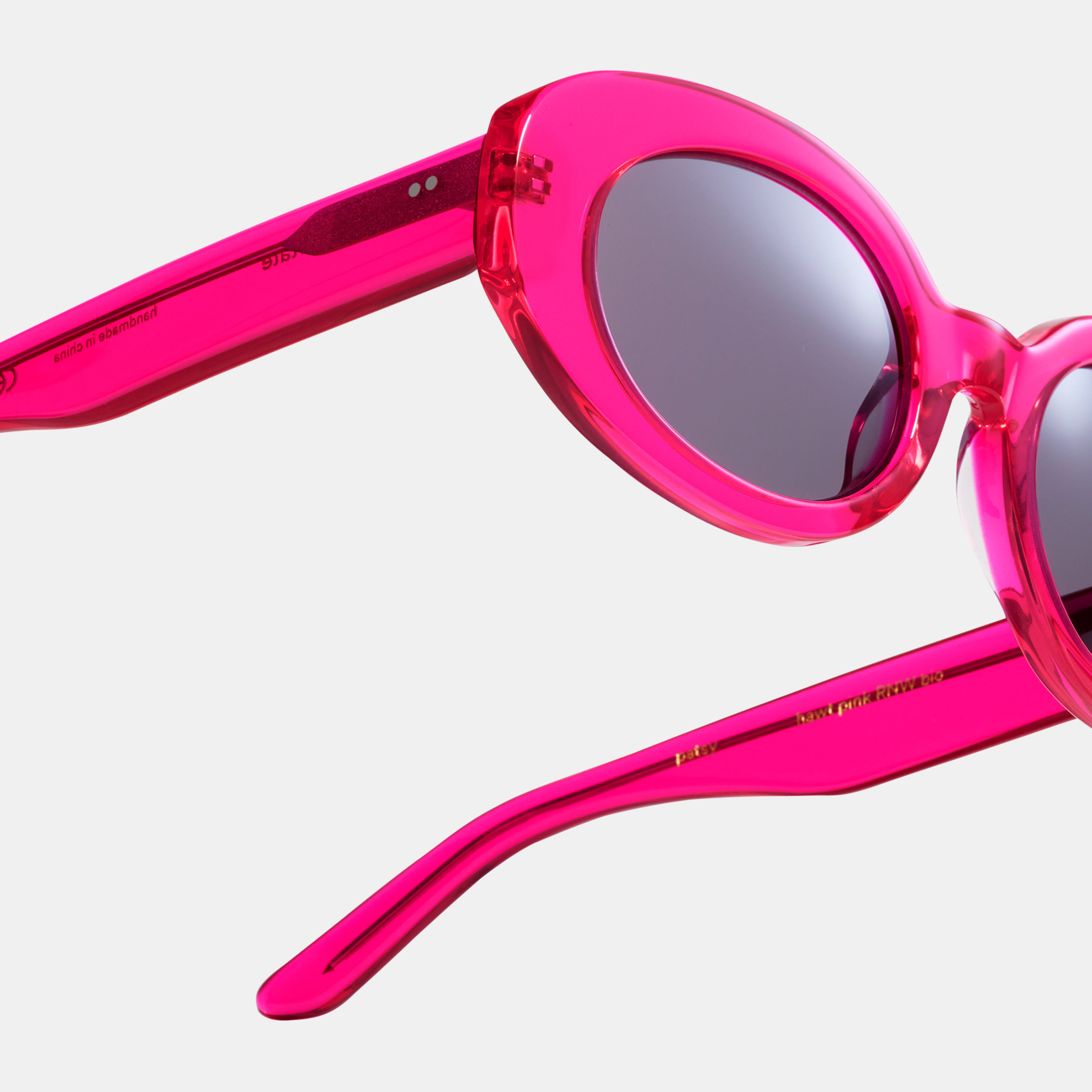 Ace & Tate Solaires | oval Renew bio-acétate in Rose
