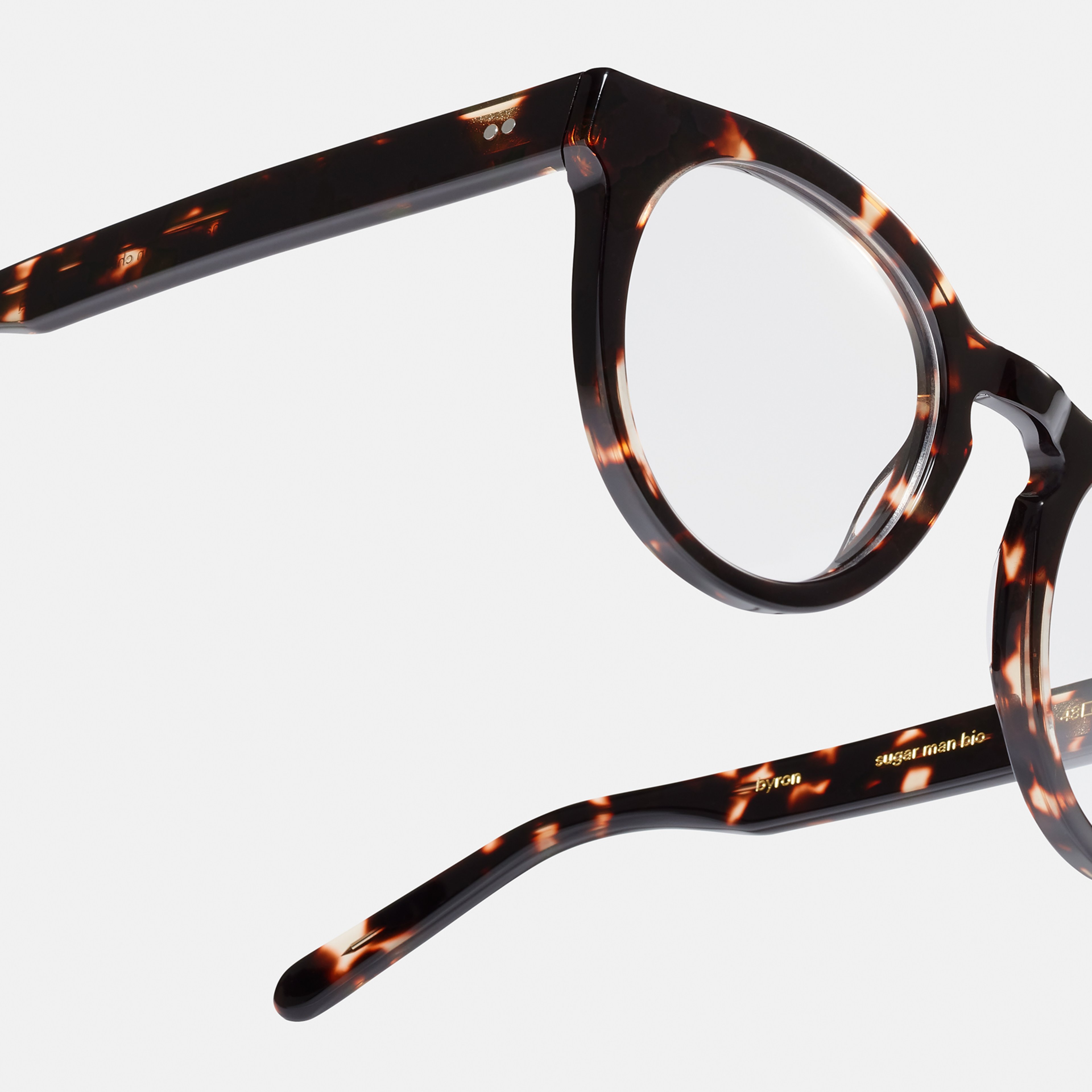 Ace & Tate Glasses | Round Acetate in Brown