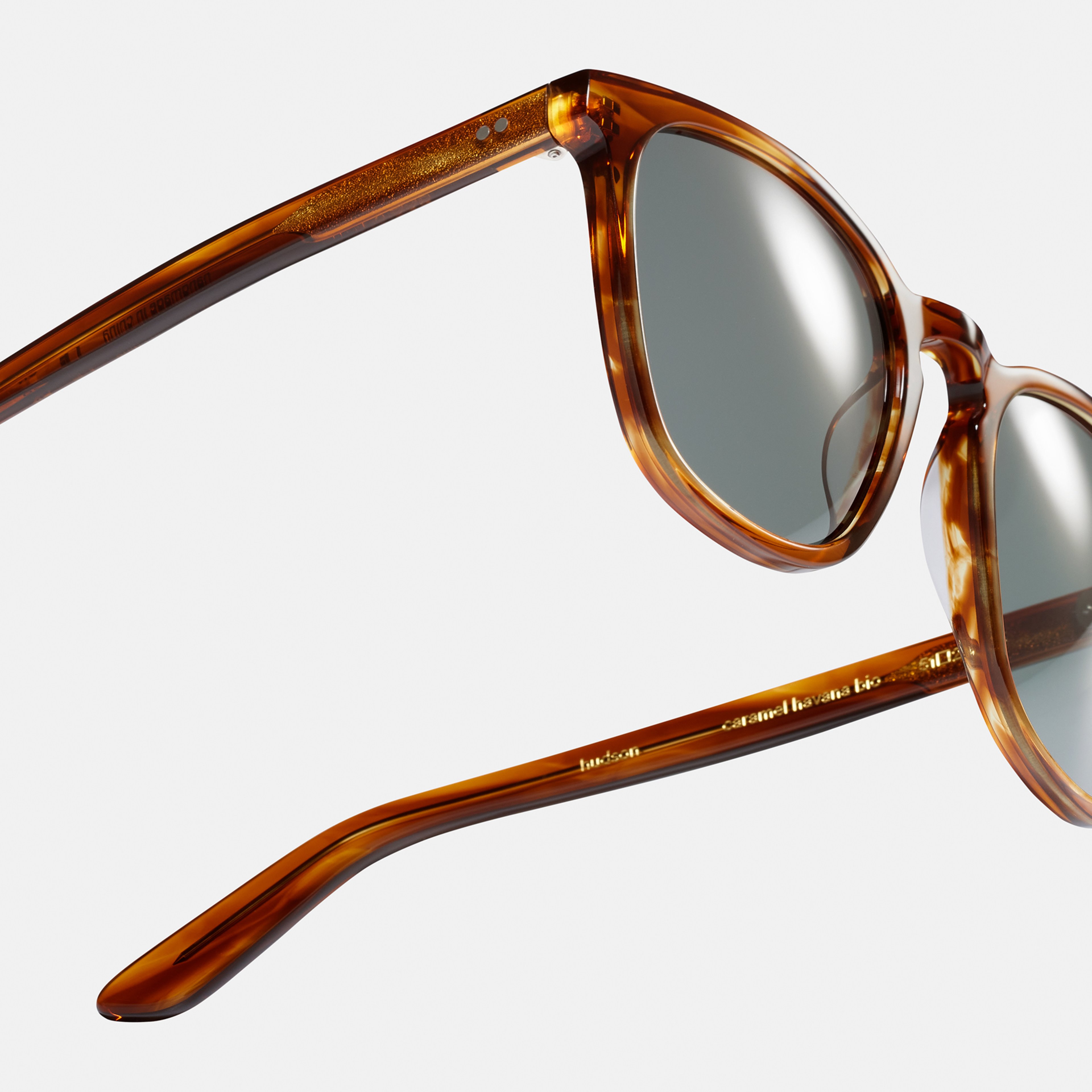 Ace & Tate Sunglasses | Square Acetate in Brown, Orange