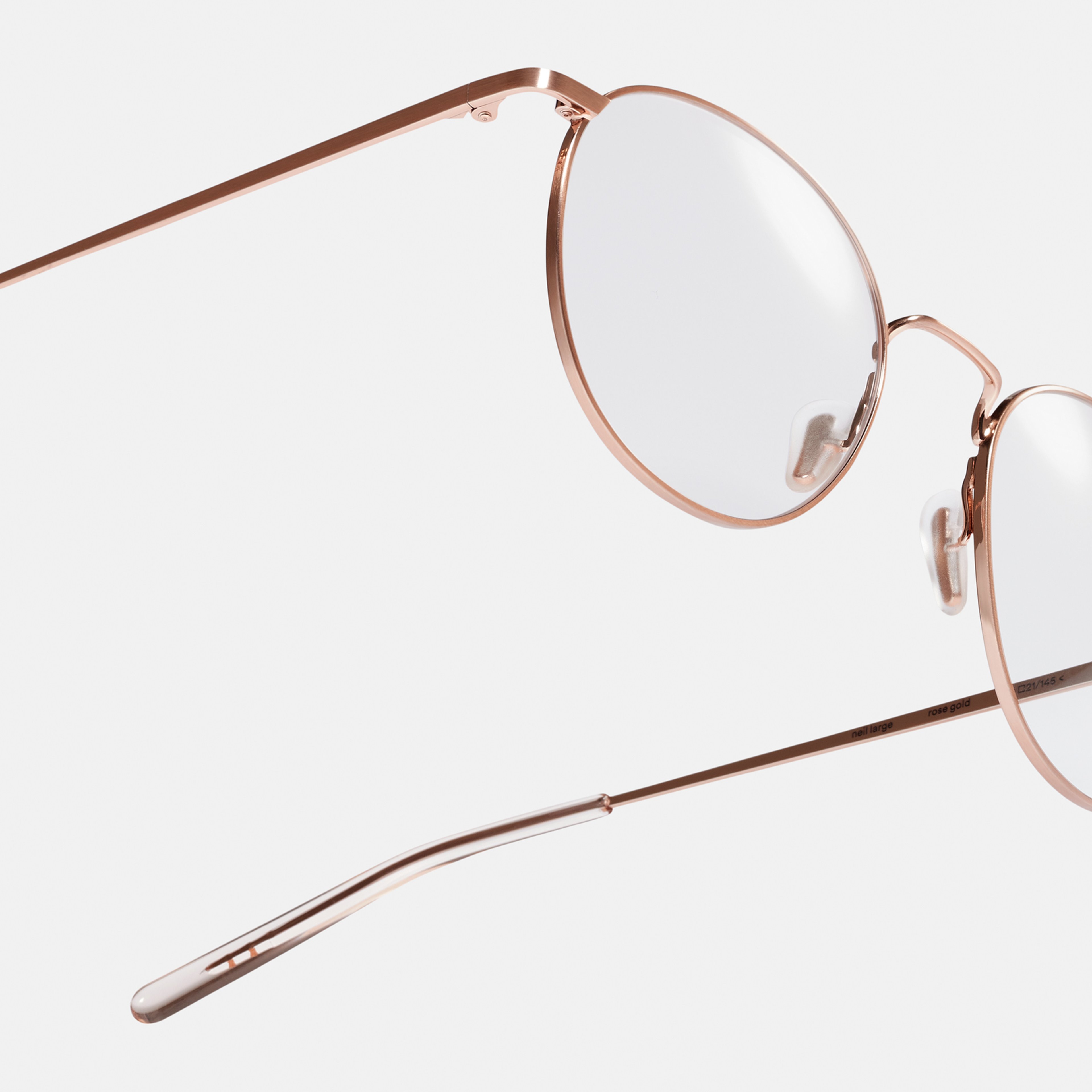 Ace & Tate Glasses | Round Metal in Gold, Pink