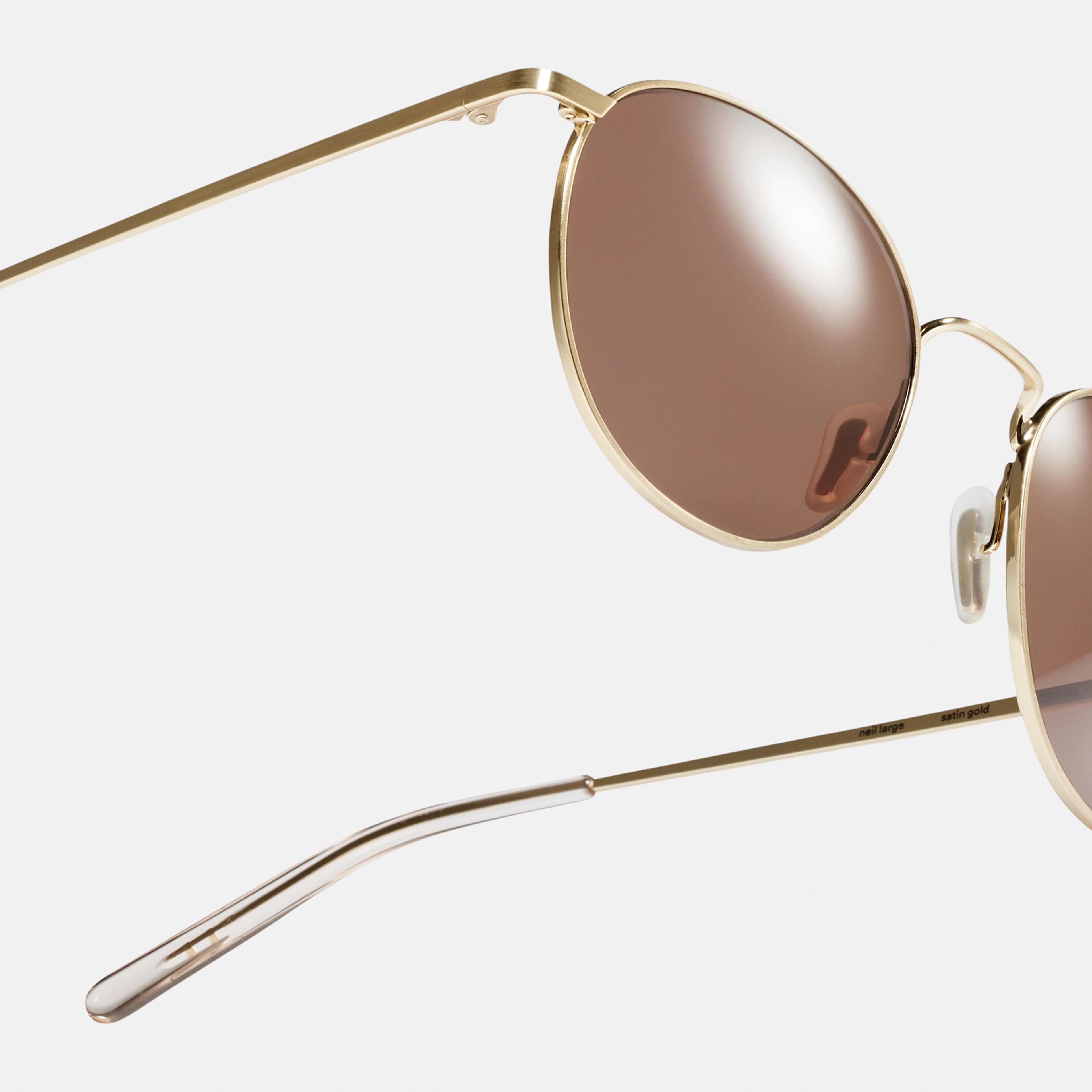 Ace & Tate Sunglasses | Round Metal in Gold