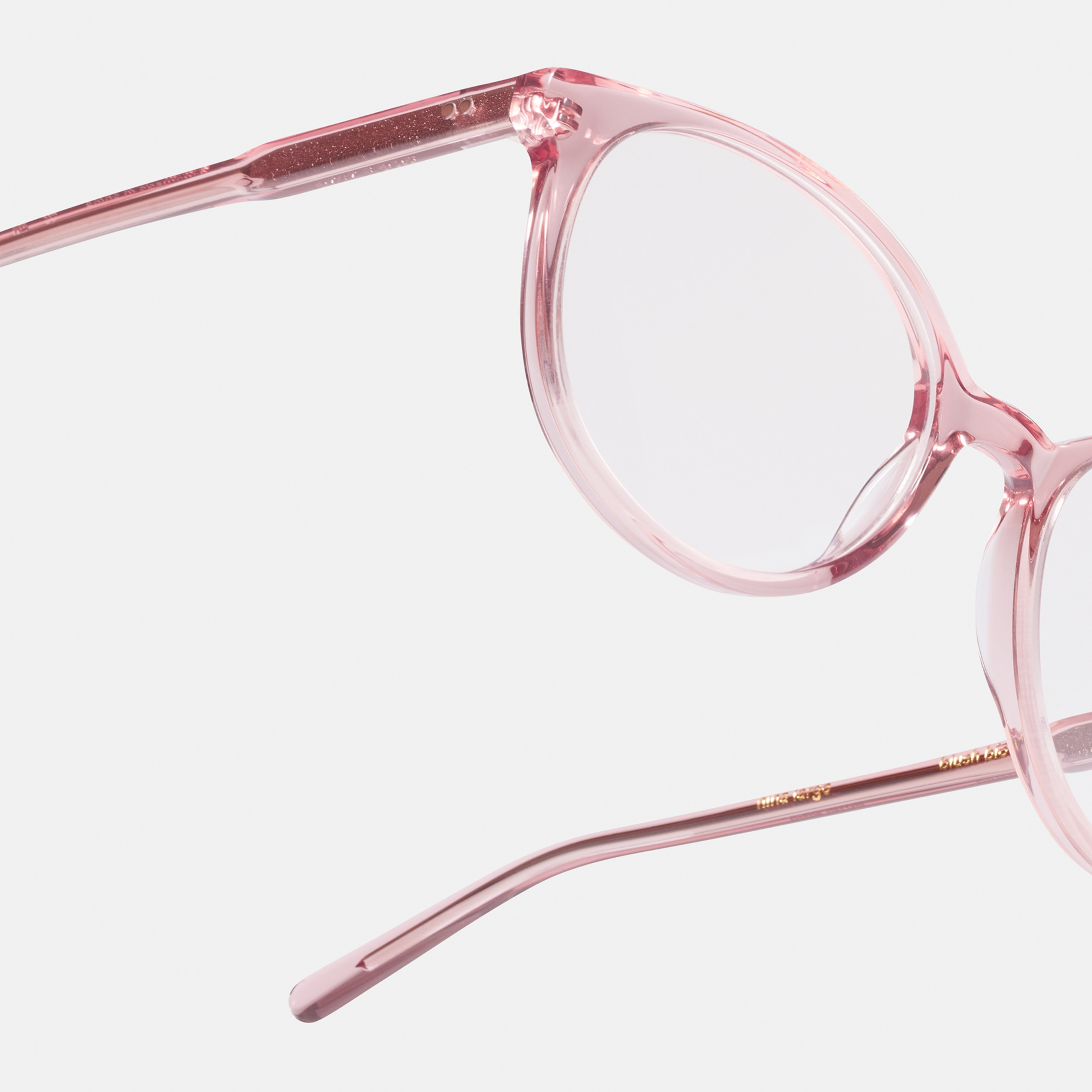 Ace & Tate Glasses | Round Acetate in Pink