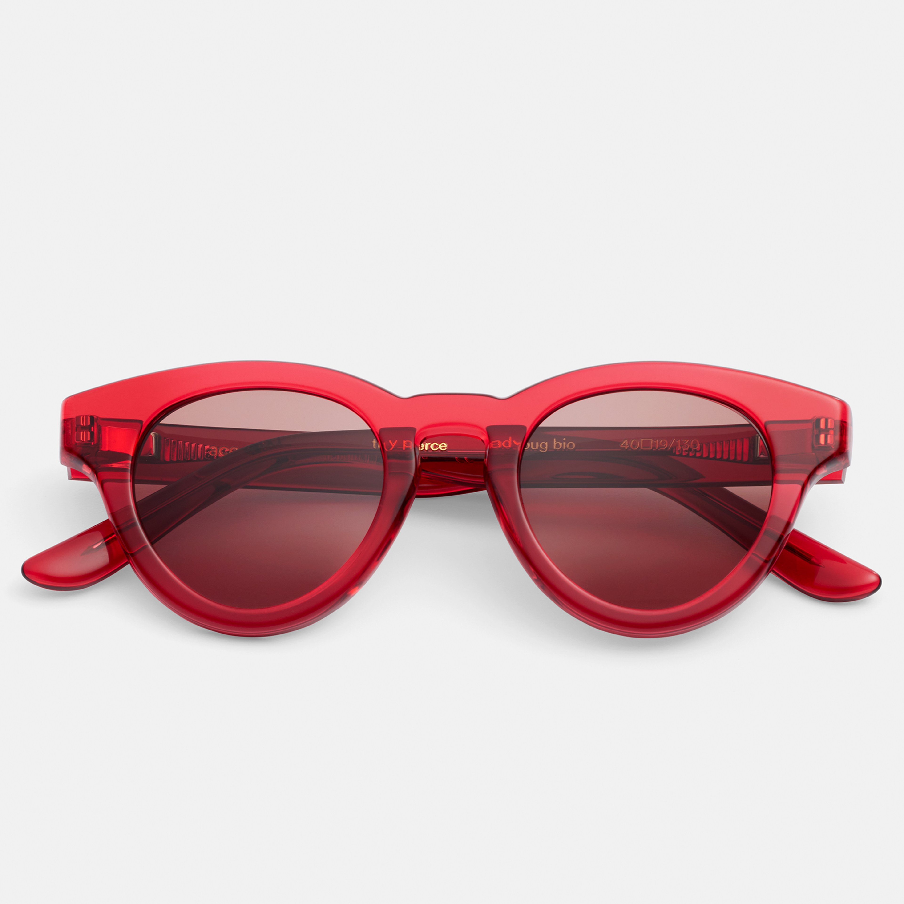 Ace & Tate Sunglasses | Round Renew bio acetate in Red