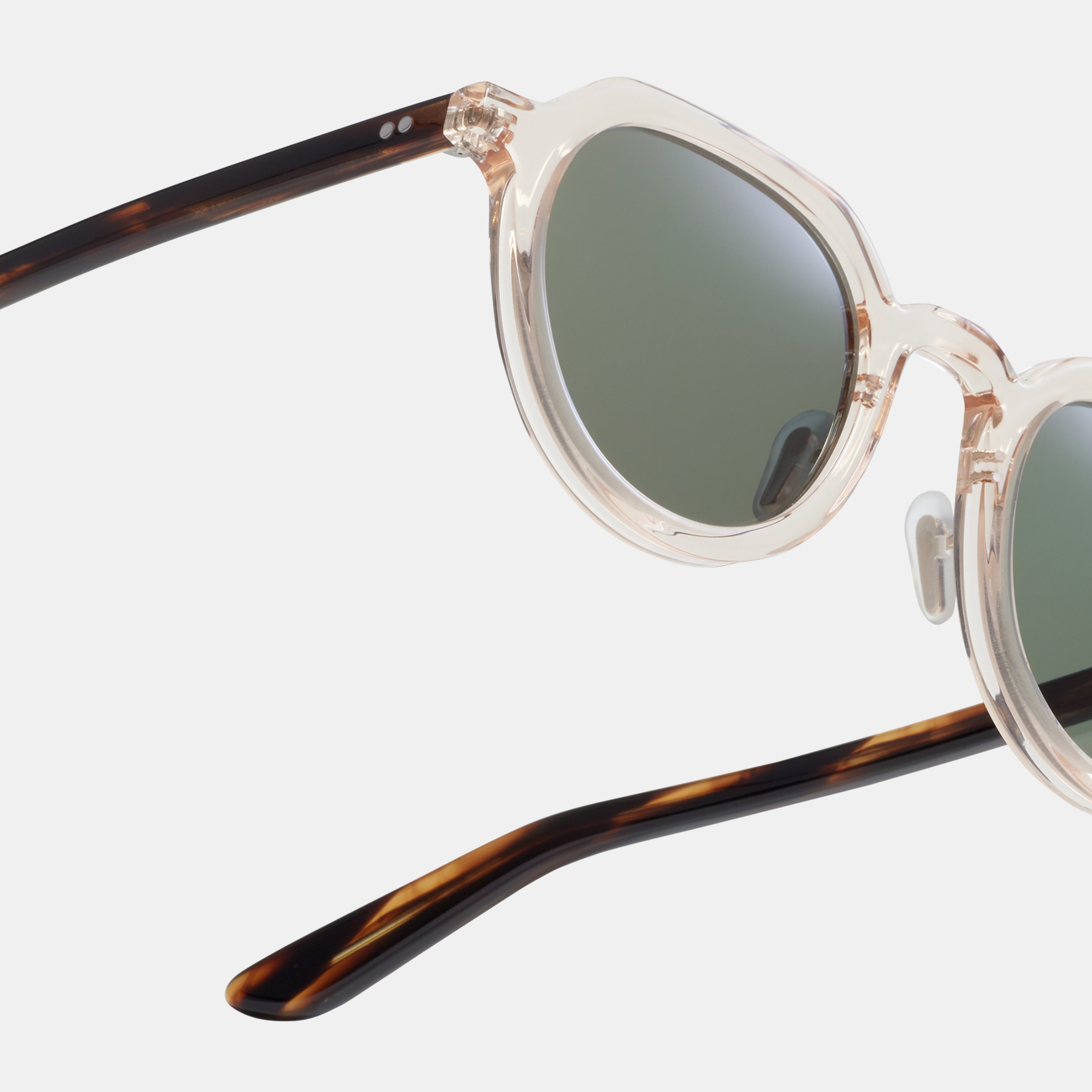 Ace & Tate Gafas de sol | redonda Acetato bío in Marrón, Transparente