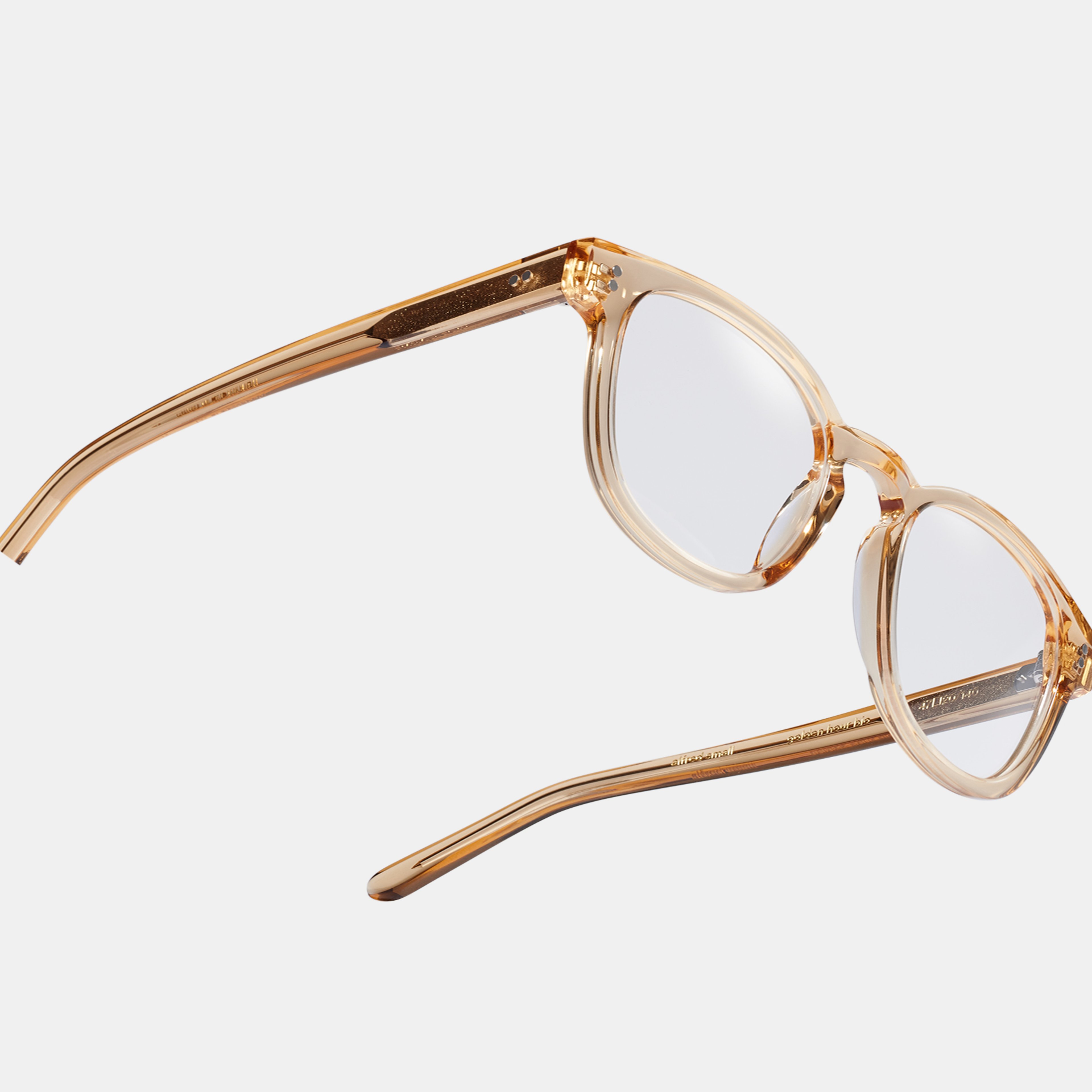 Ace & Tate Glasses | Square Acetate in Yellow