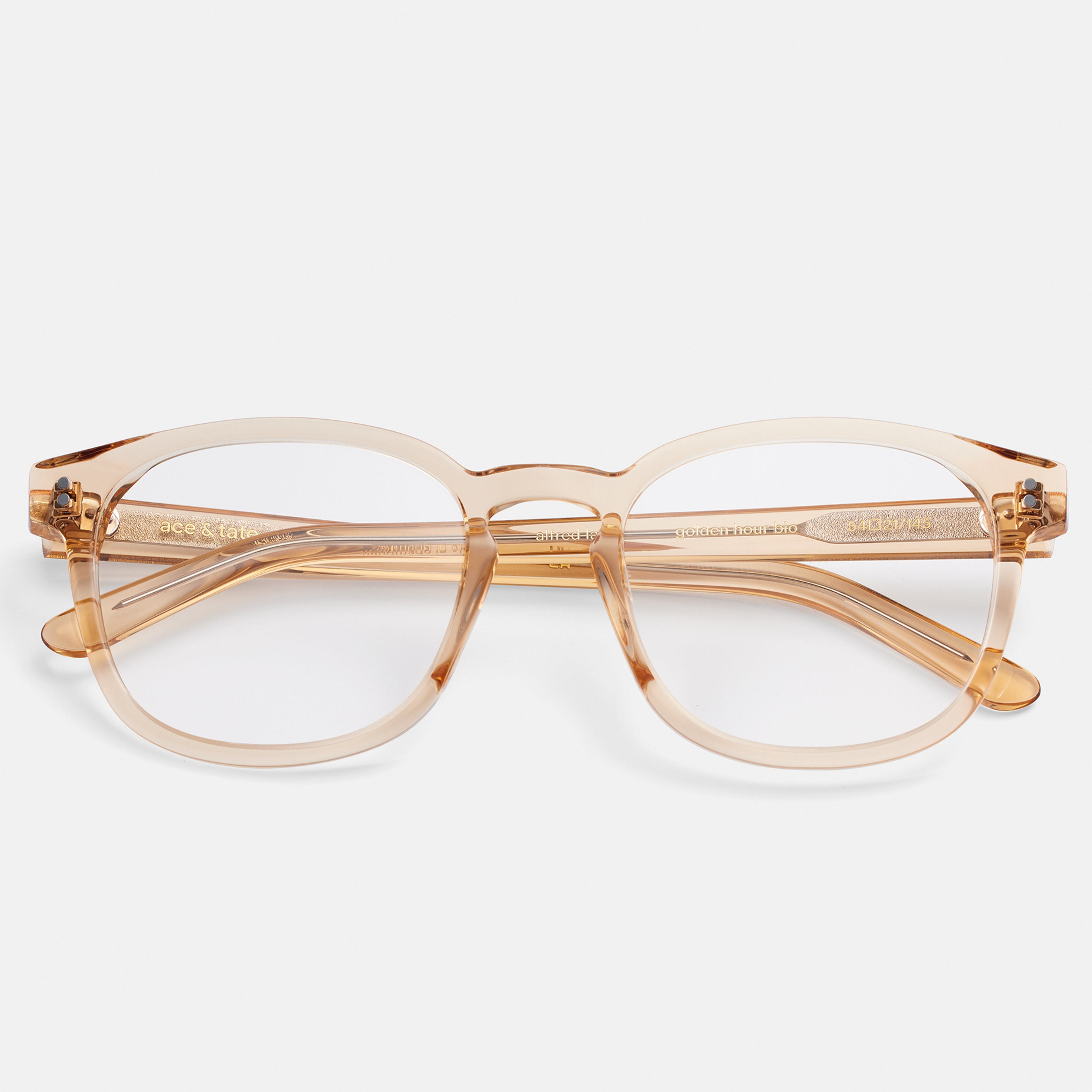 Ace & Tate Glasses | Square Acetate in Yellow