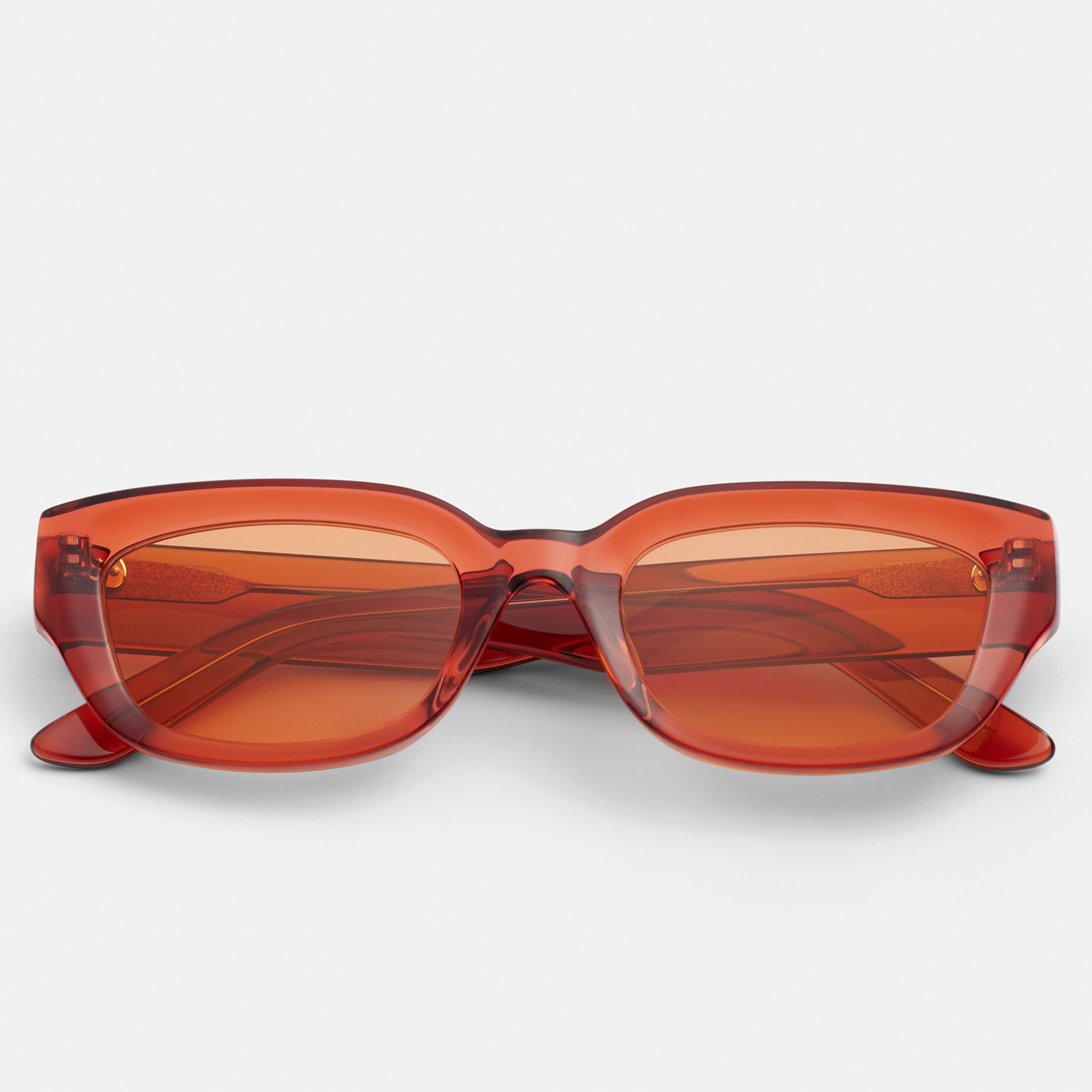 Ace & Tate Sunglasses | rectangle Renew bio acetate in Red