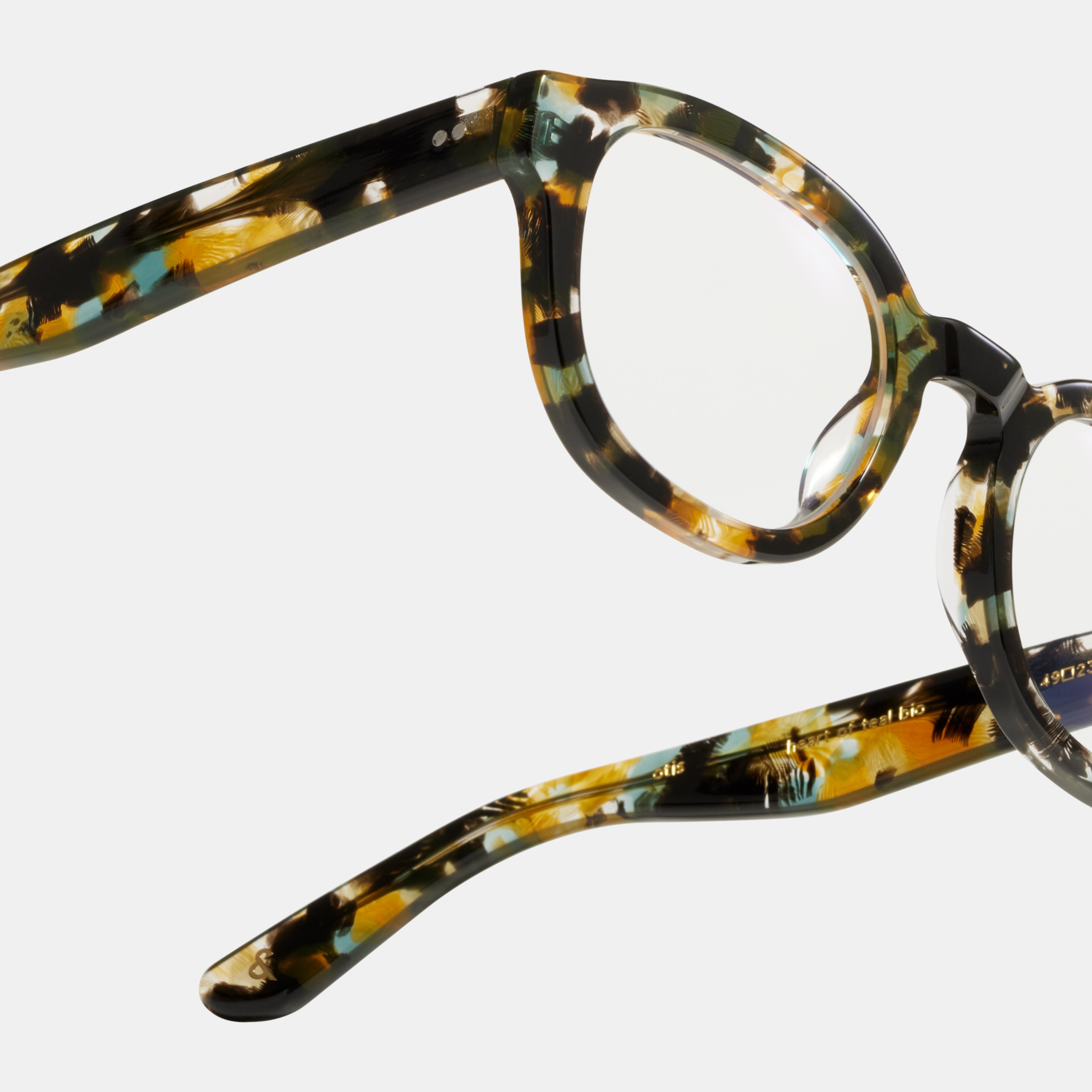 Ace & Tate Glasses | Round Renew bio acetate in Black, Grey, Yellow