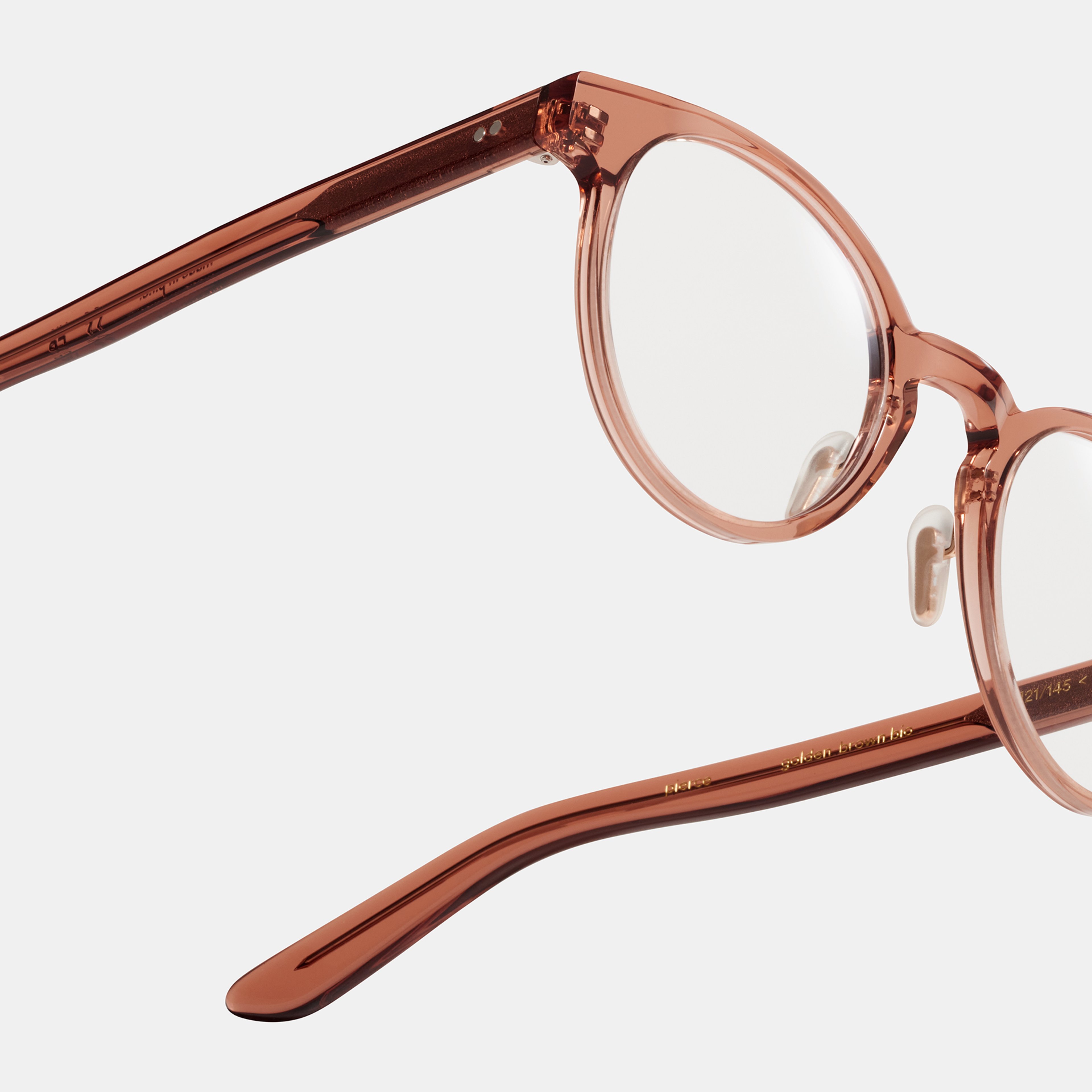 Ace & Tate Glasses | Round Bio acetate in Brown