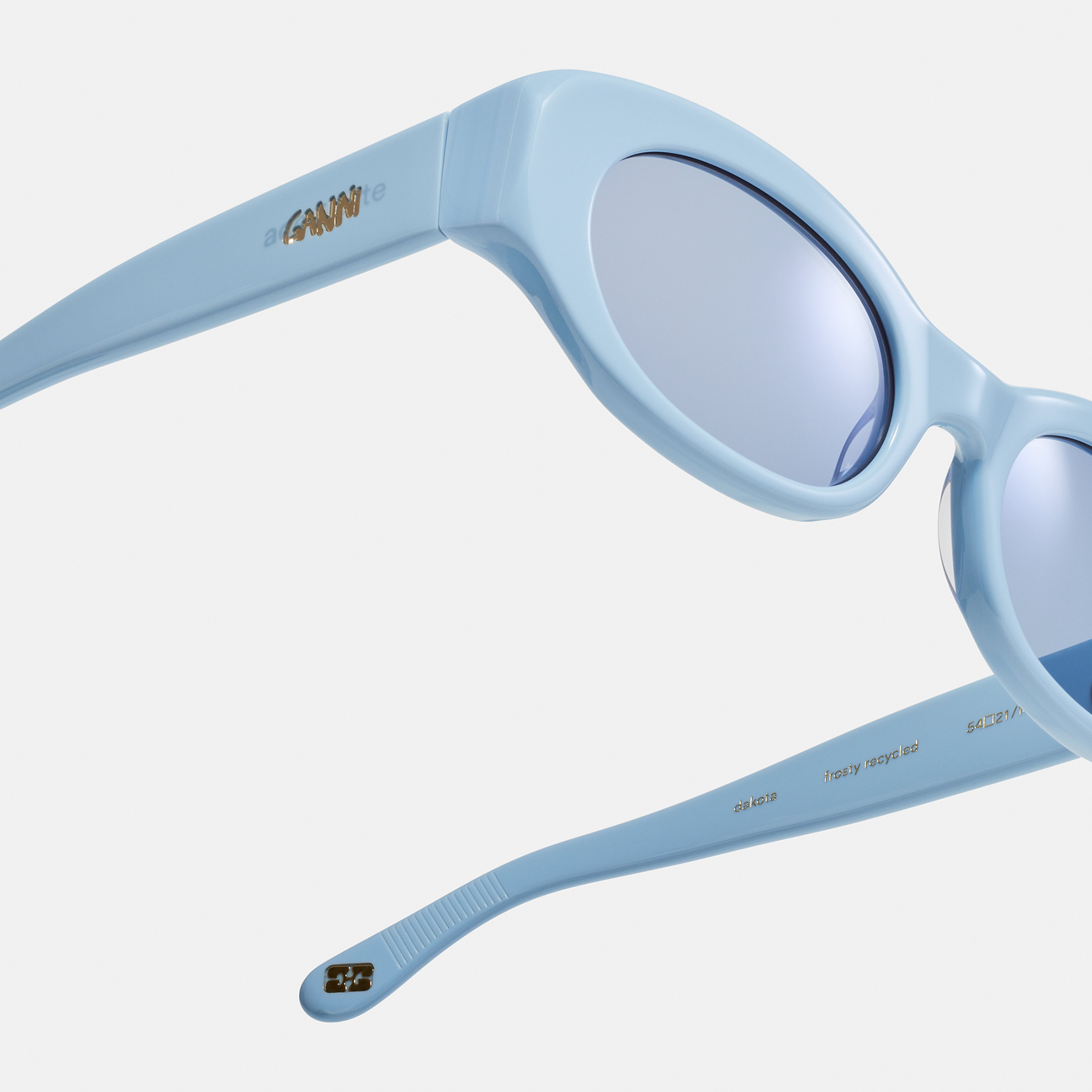Ace & Tate Solaires | oval recyclé in Bleu