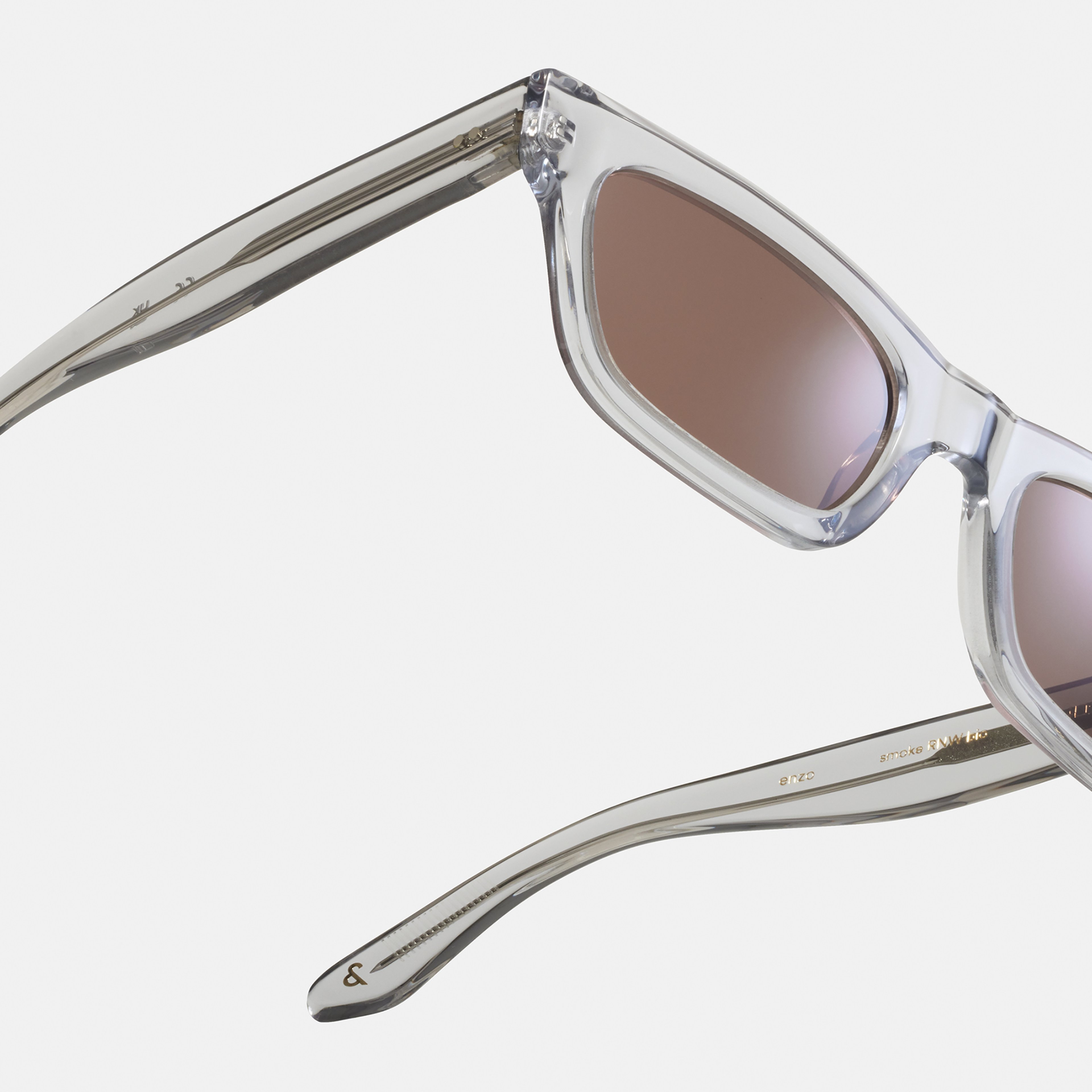 Ace & Tate Sunglasses | rectangle Renew bio acetate in Grey