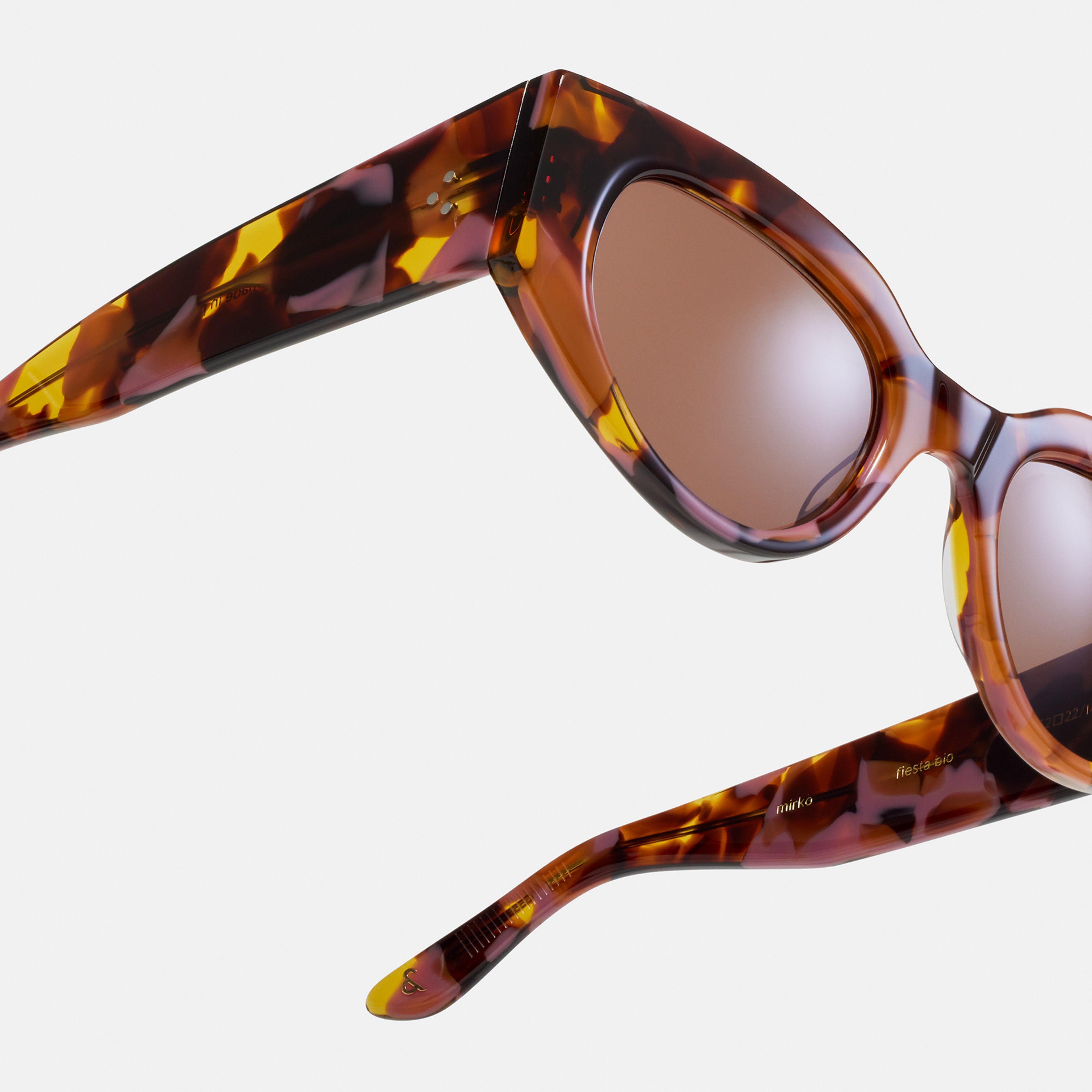 Ace & Tate Solaires | oval Bio-acétate in Violet