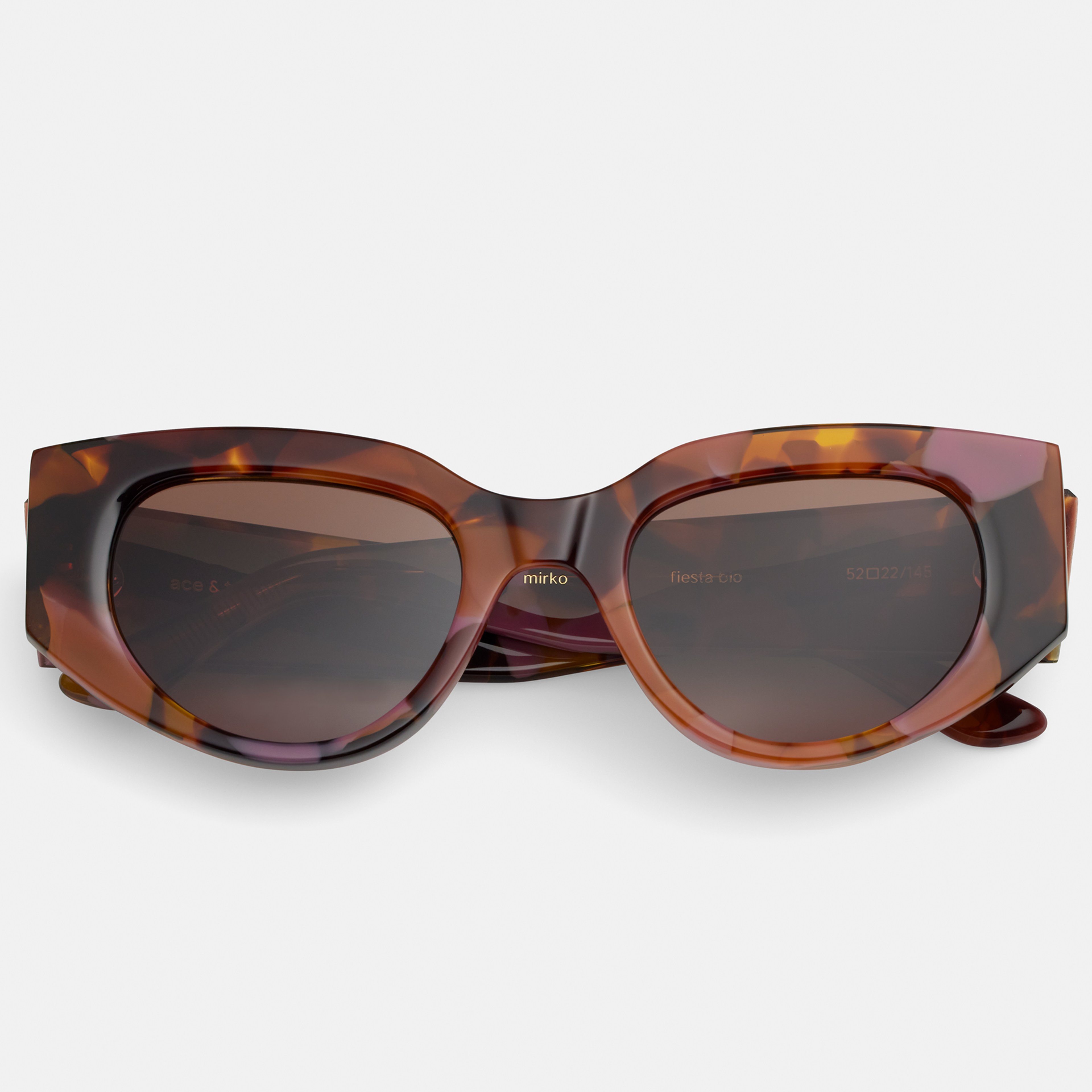 Ace & Tate Sunglasses | oval Bio acetate in Purple