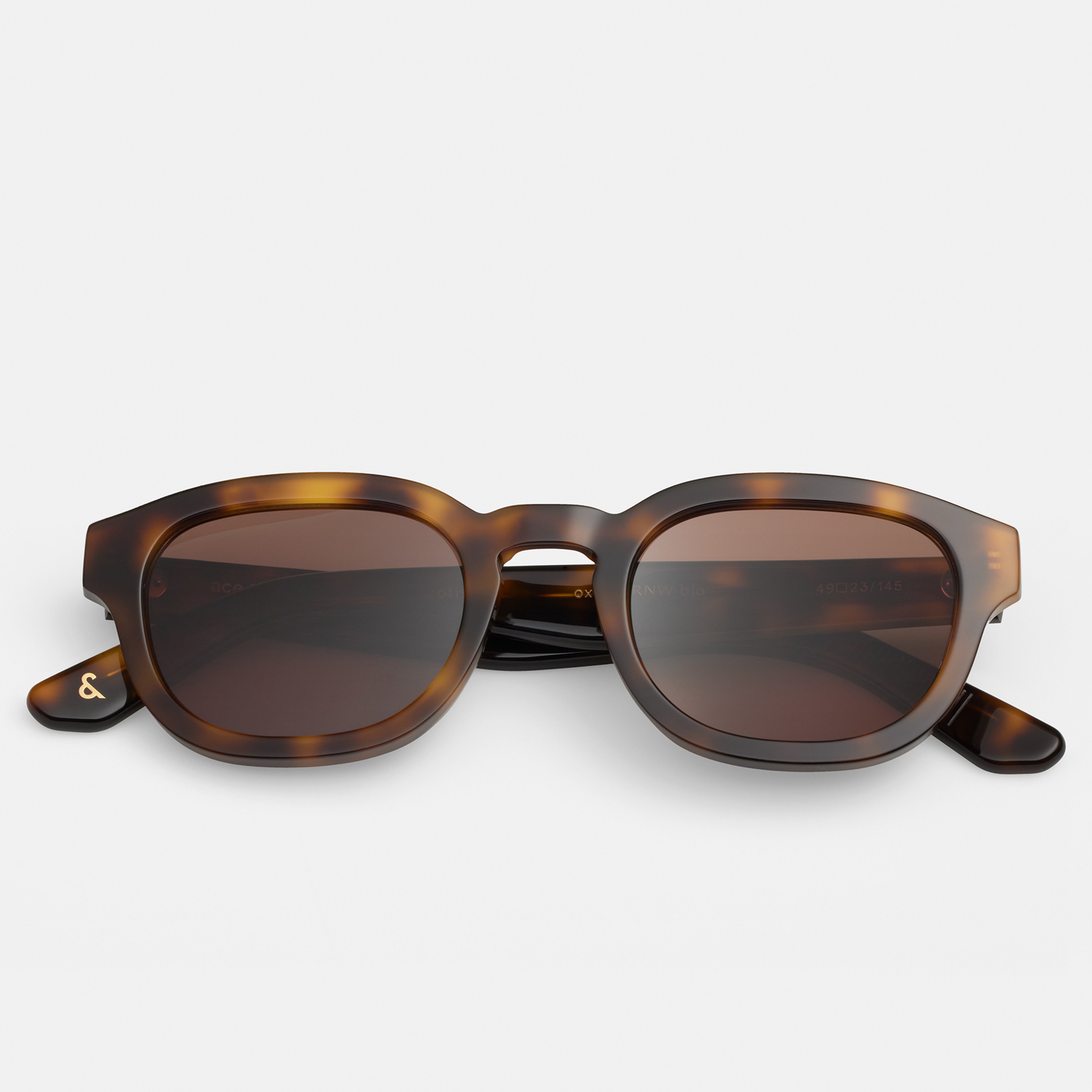 Ace & Tate Sunglasses | Round Renew bio acetate in Brown