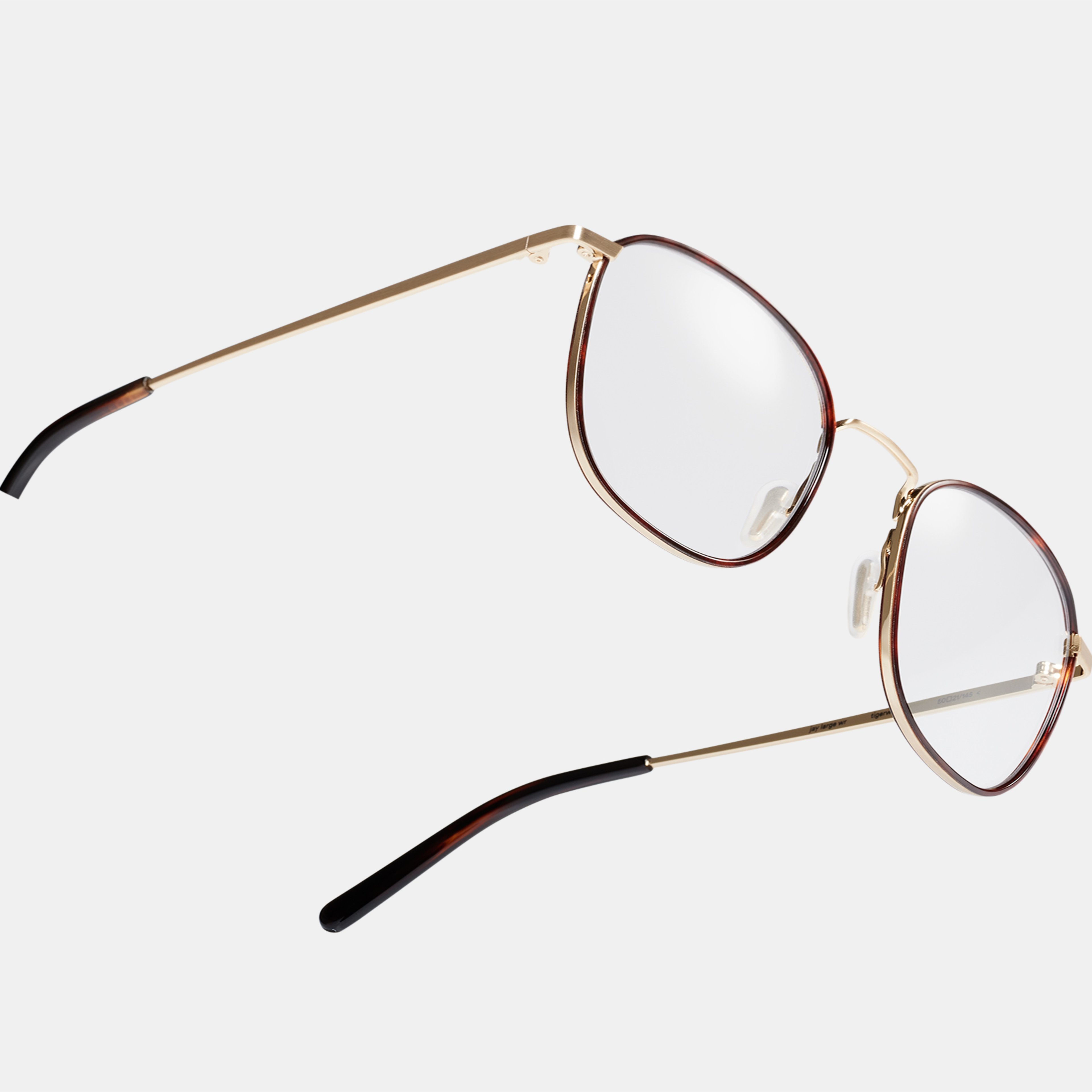 Ace & Tate Glasses | Square Metal in Brown, Gold, Orange