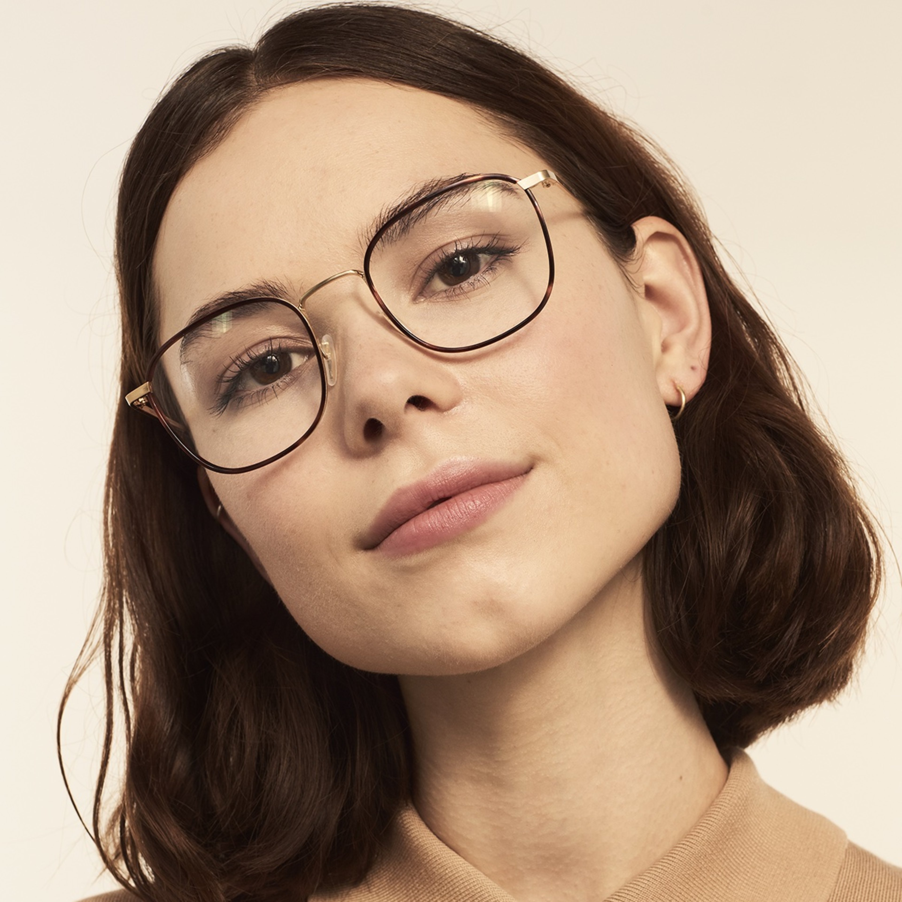 Ace & Tate Glasses | Square Metal in 