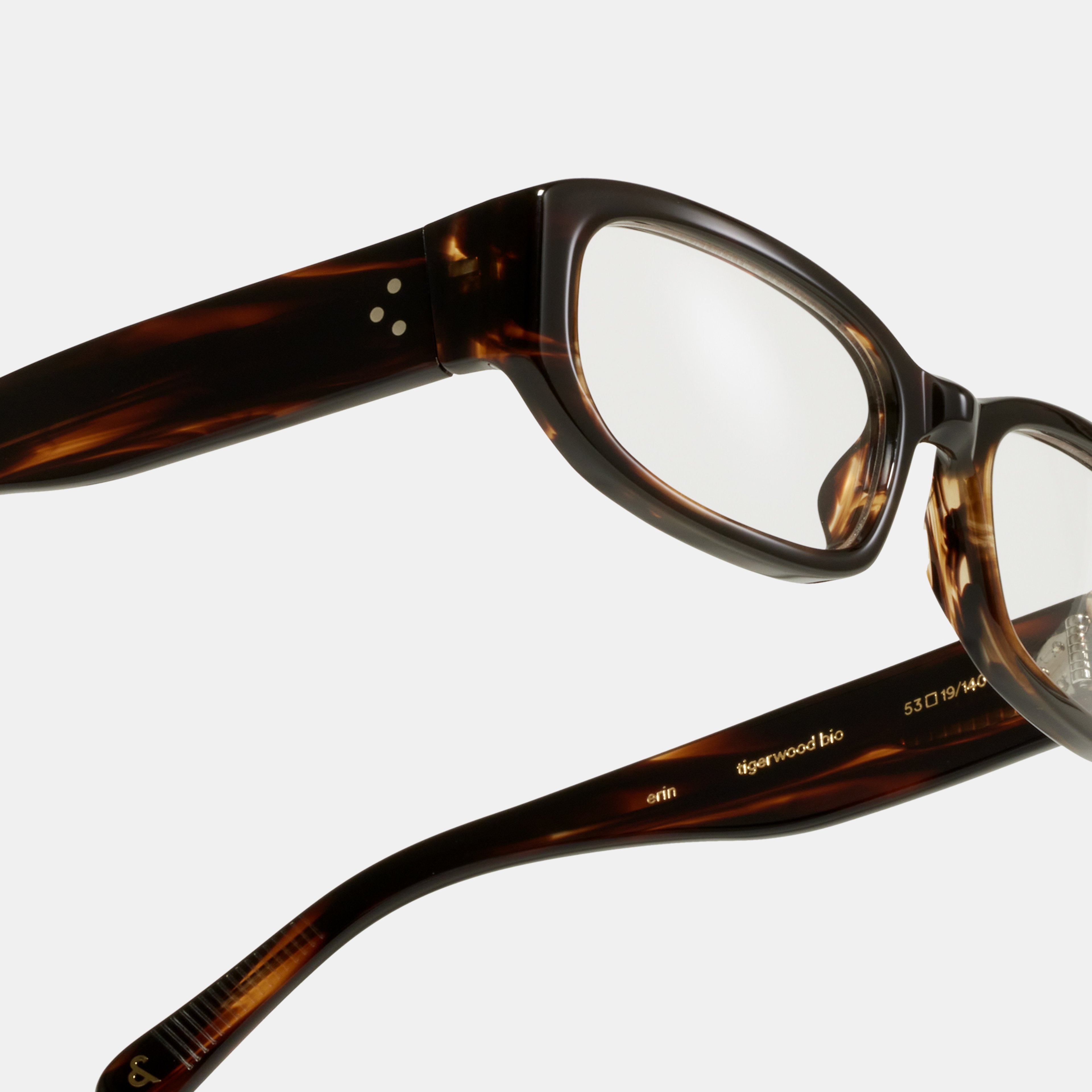 Ace & Tate Glasses | rectangle Bio acetate in Brown