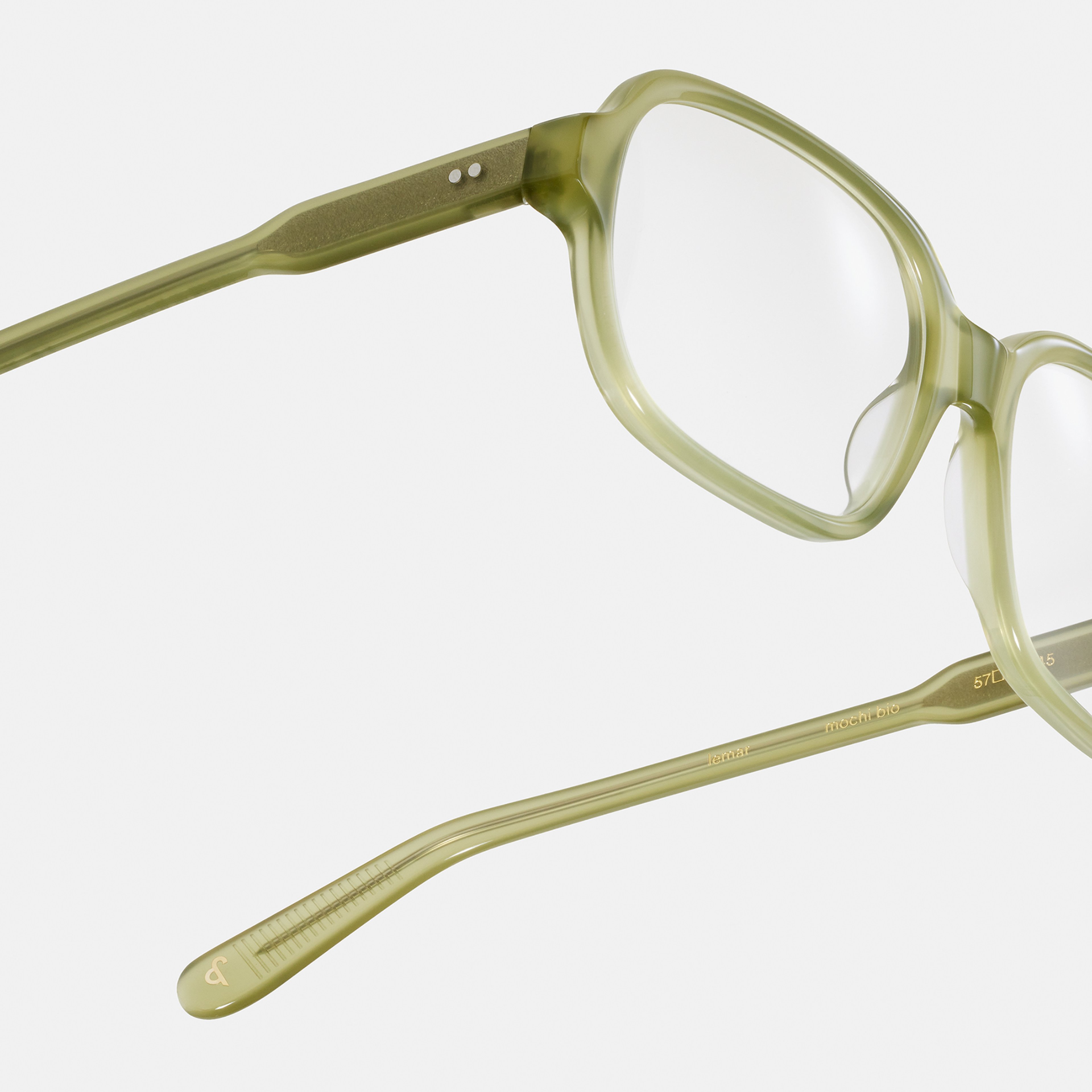 Ace & Tate Glasses | Square Bio acetate in Green