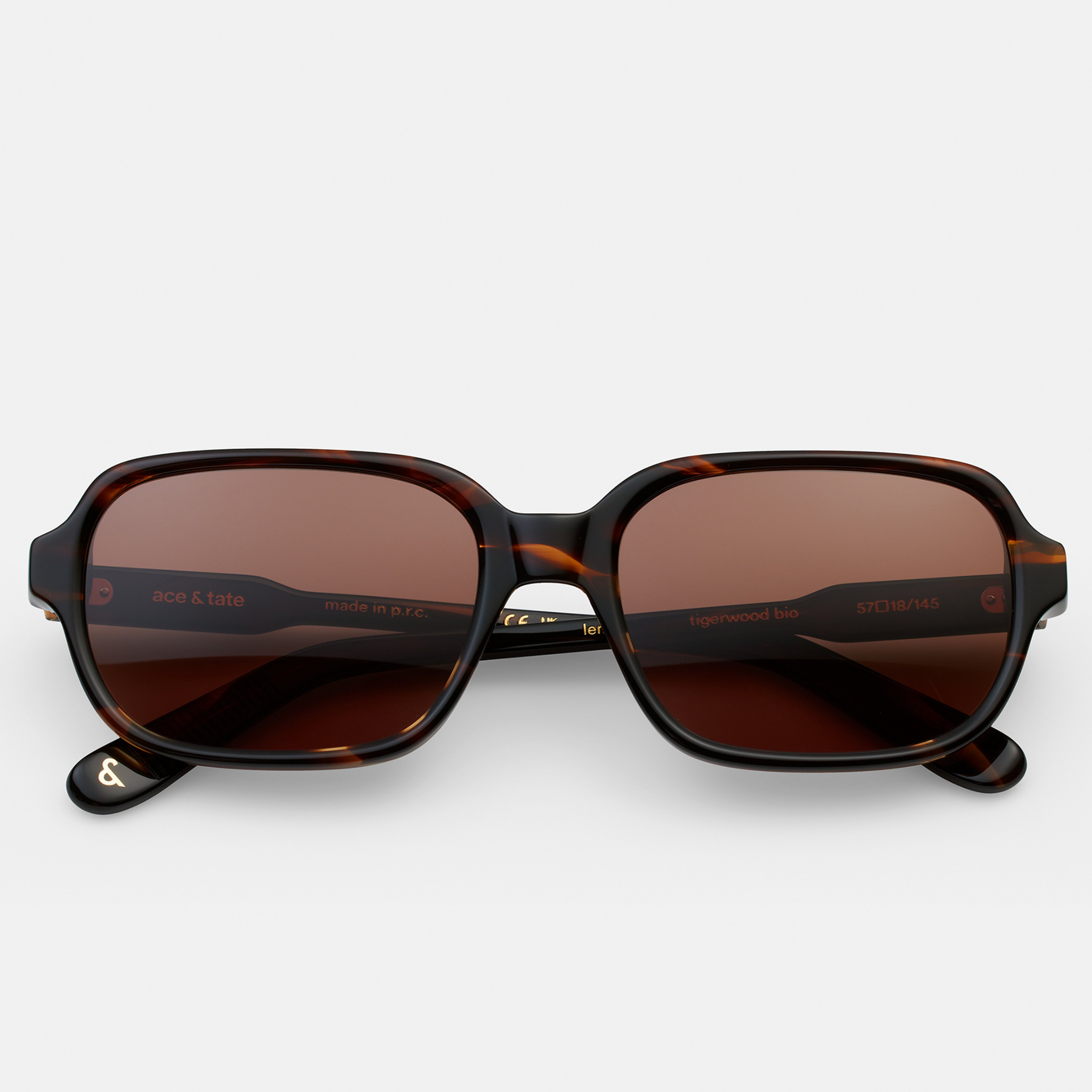 Ace & Tate Sunglasses | Square Bio acetate in Brown