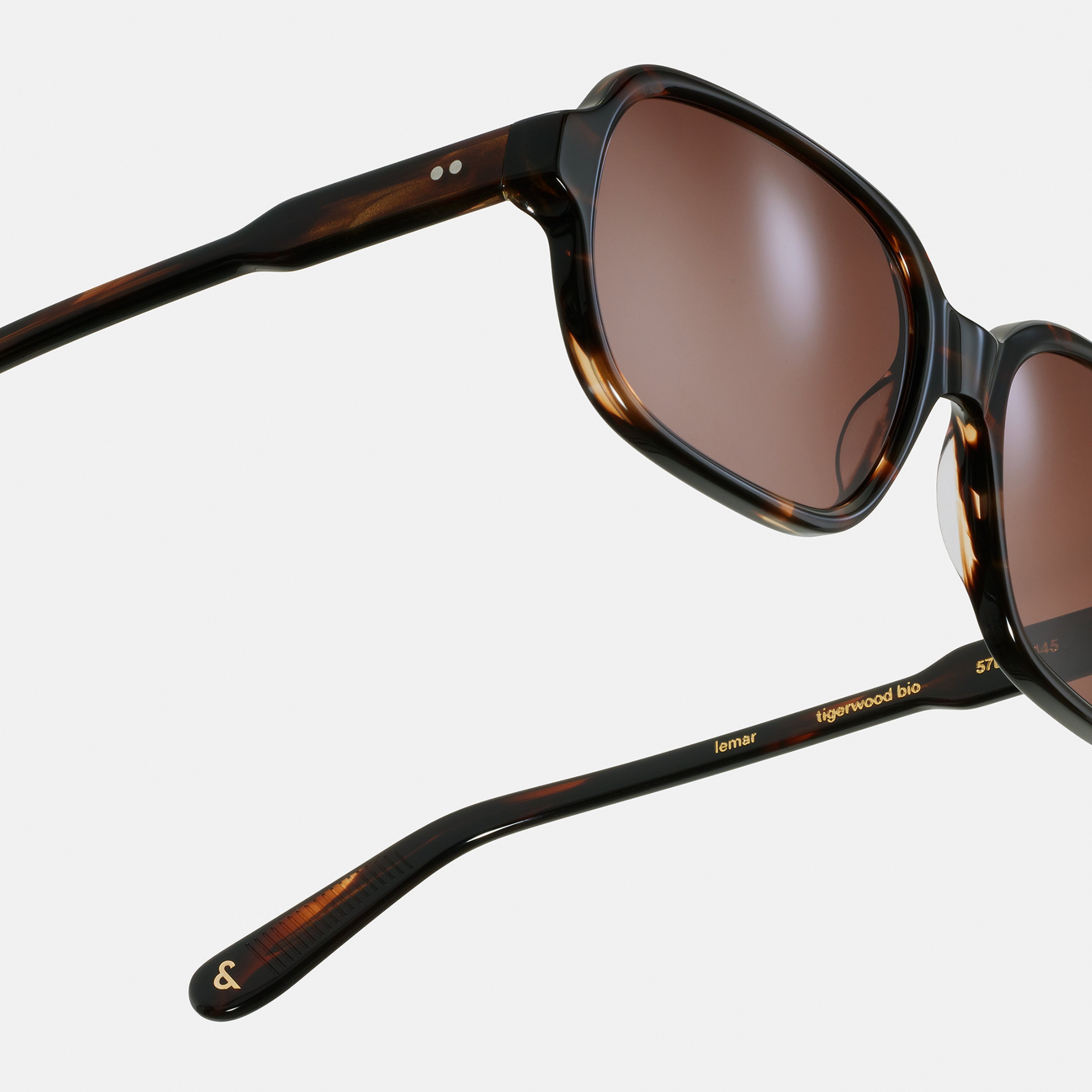 Ace & Tate Sunglasses | Square Bio acetate in Brown