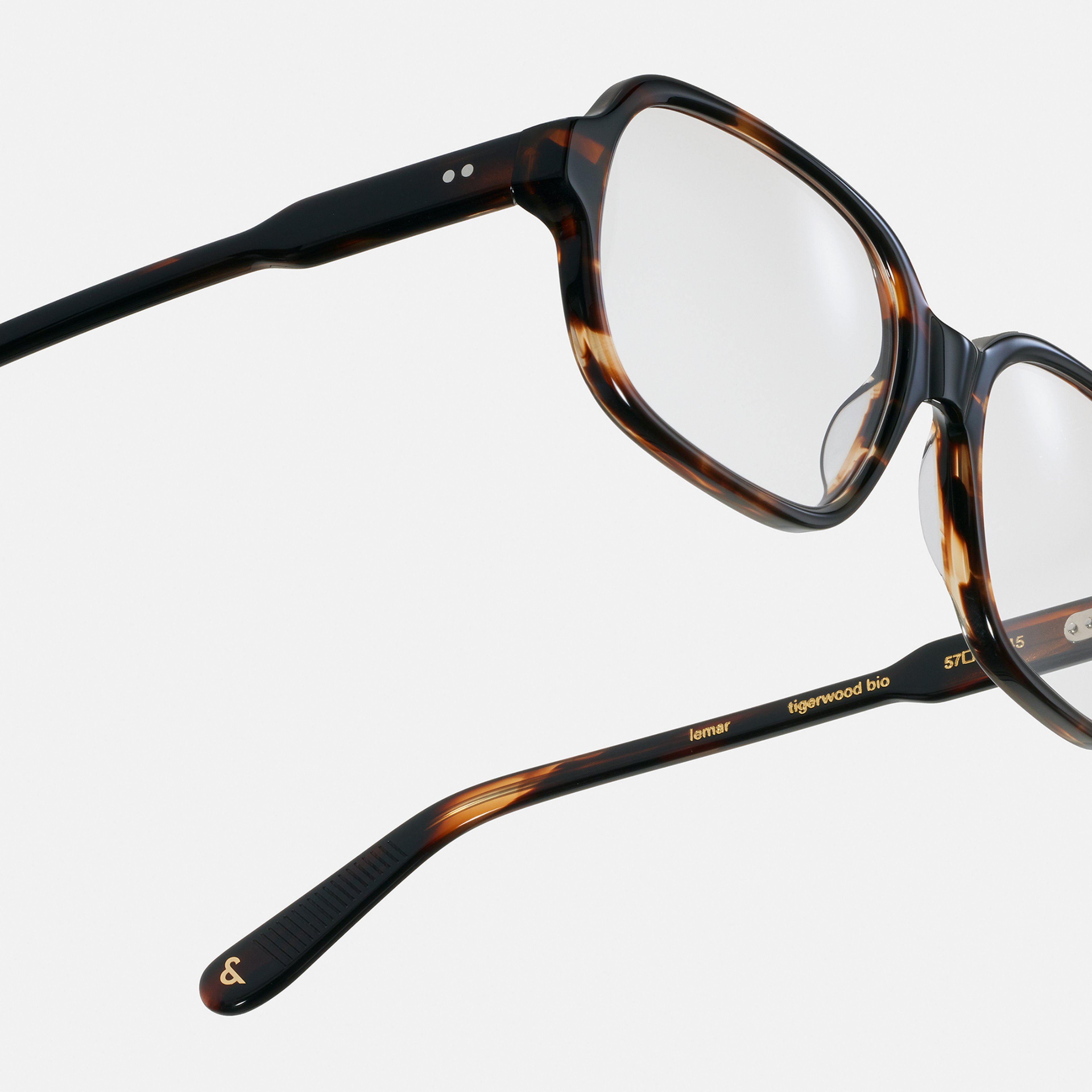 Ace & Tate Glasses | Square Bio acetate in Brown