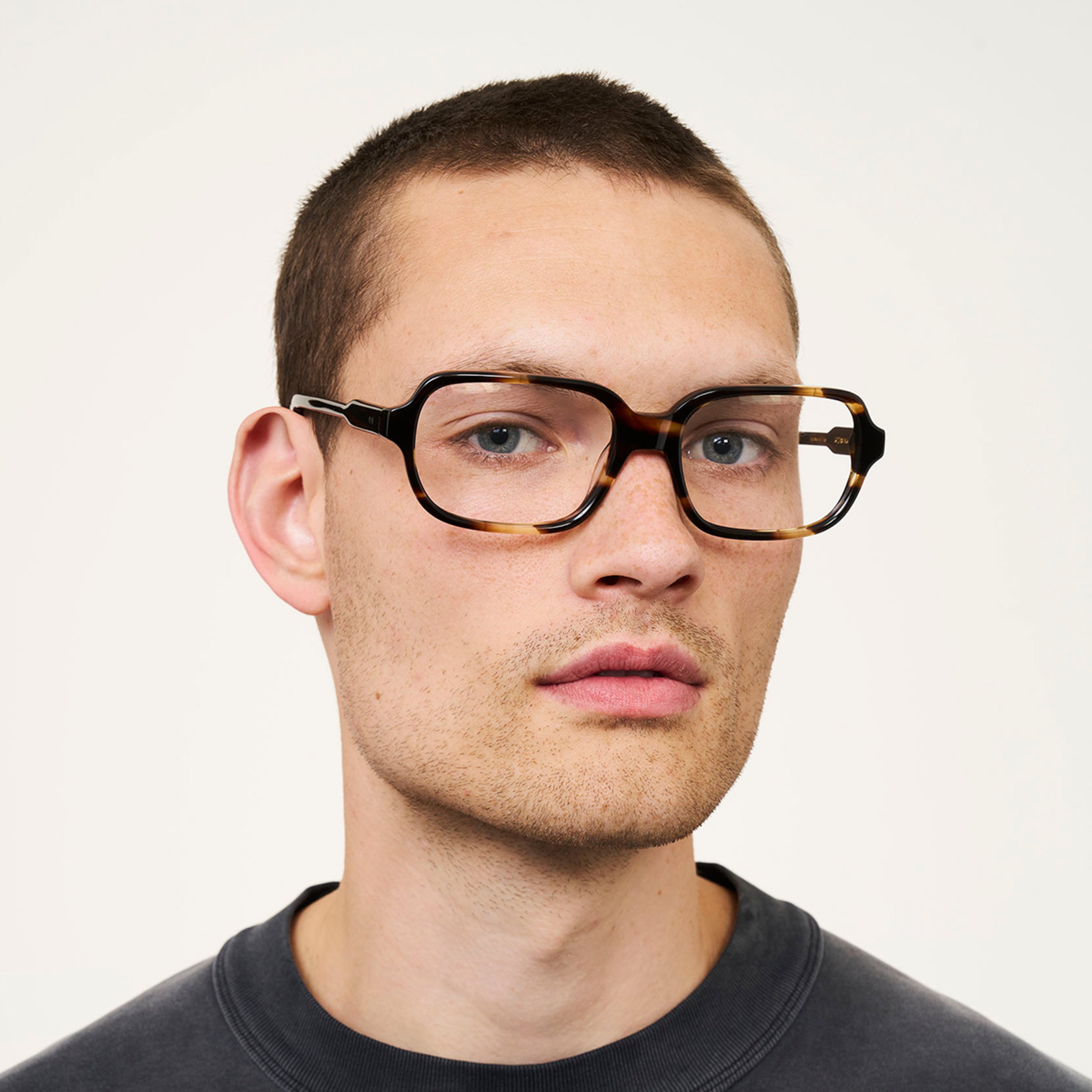 Ace & Tate Glasses | Square Bio acetate in Brown