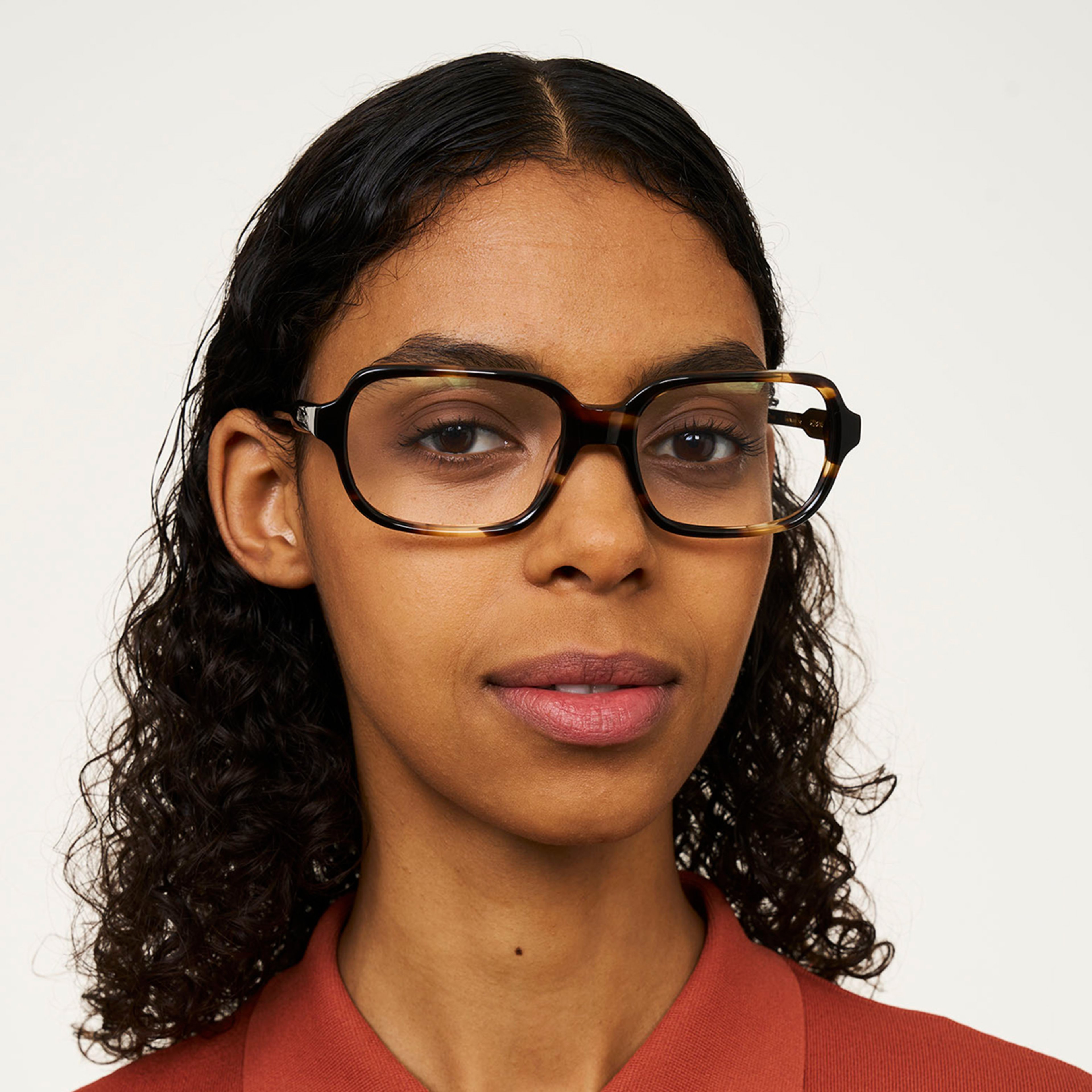 Ace & Tate Glasses | Square Bio acetate in Brown