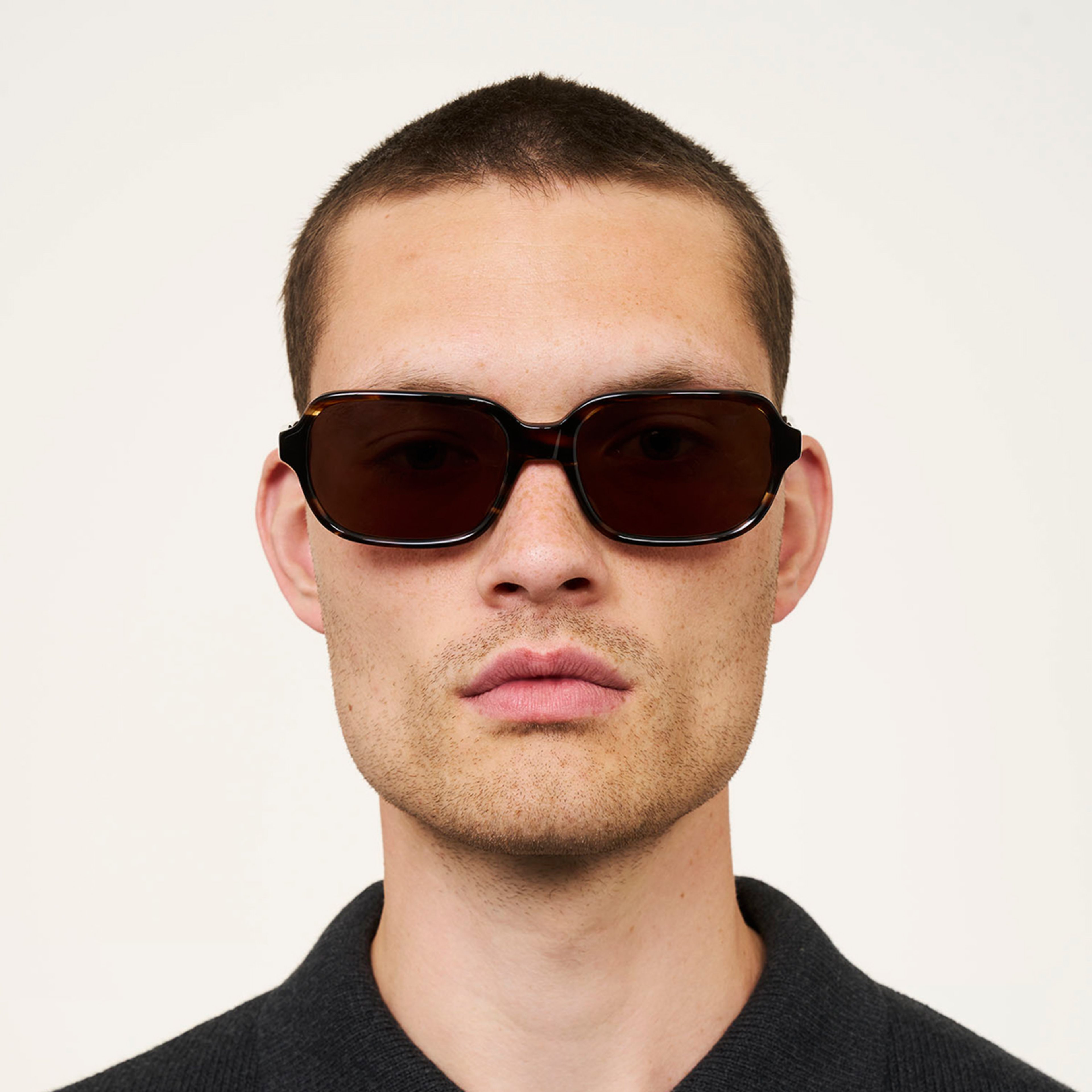 Ace & Tate Sunglasses | Square Bio acetate in Brown