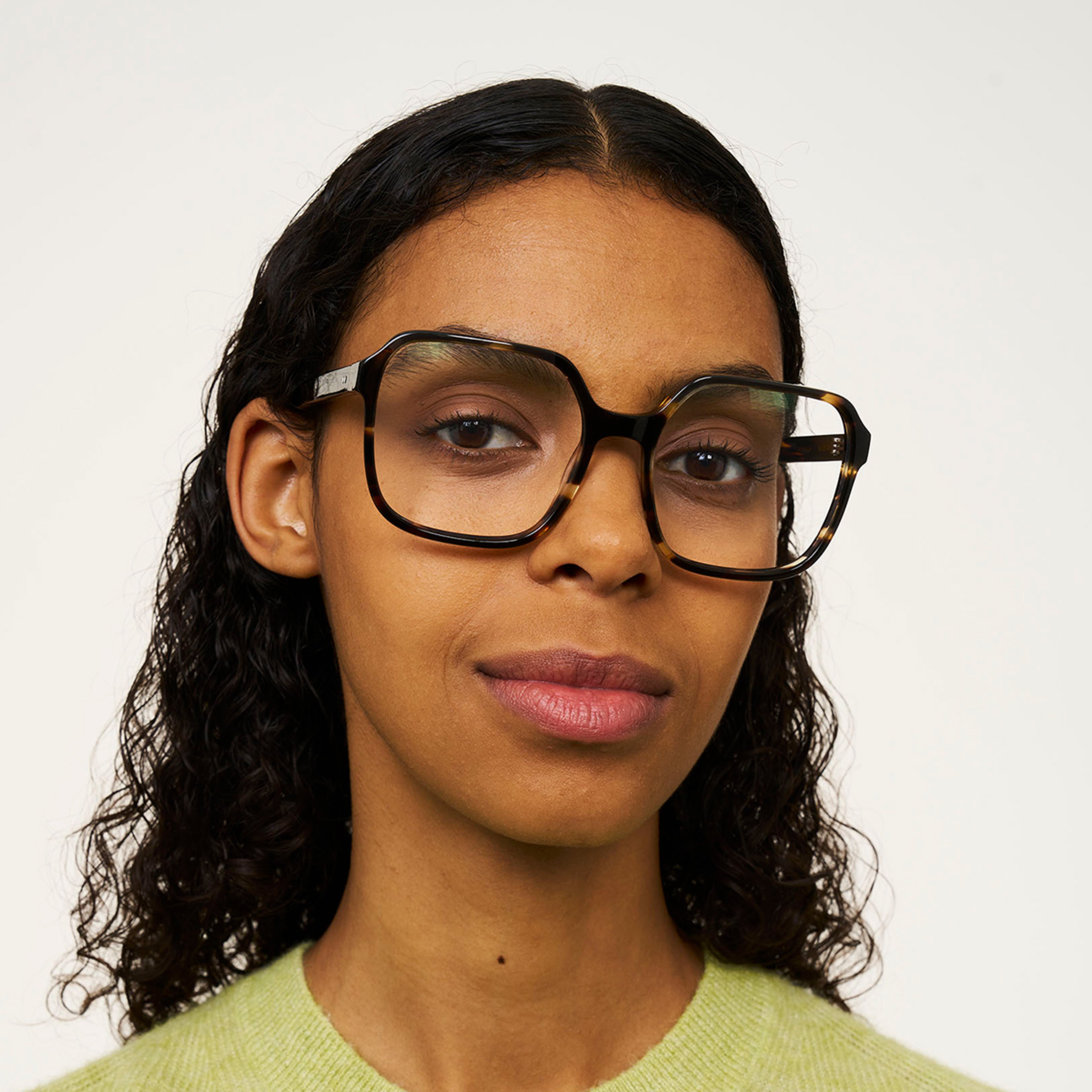 Ace & Tate Glasses | Square Bio acetate in Brown