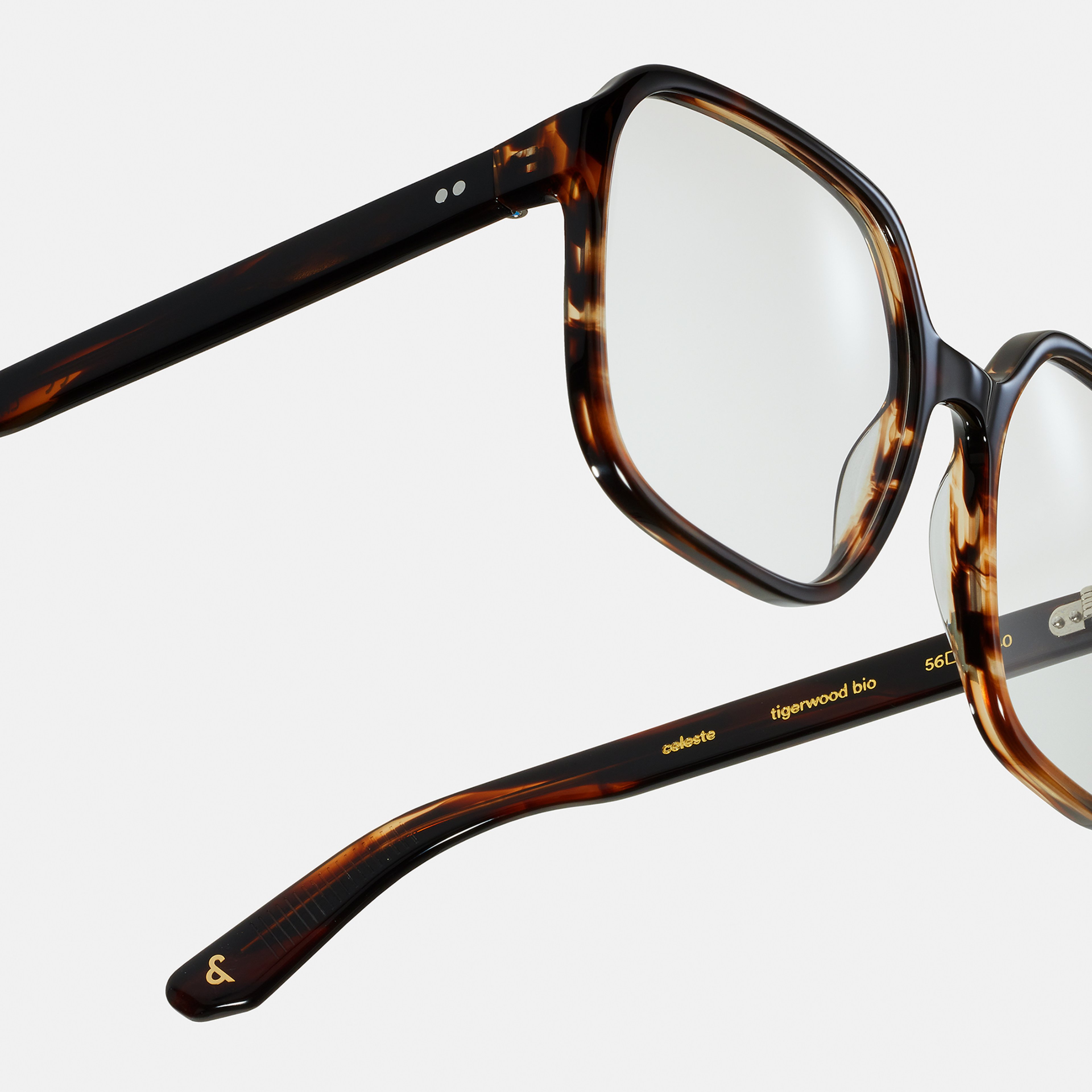 Ace & Tate Glasses | Square Bio acetate in Brown