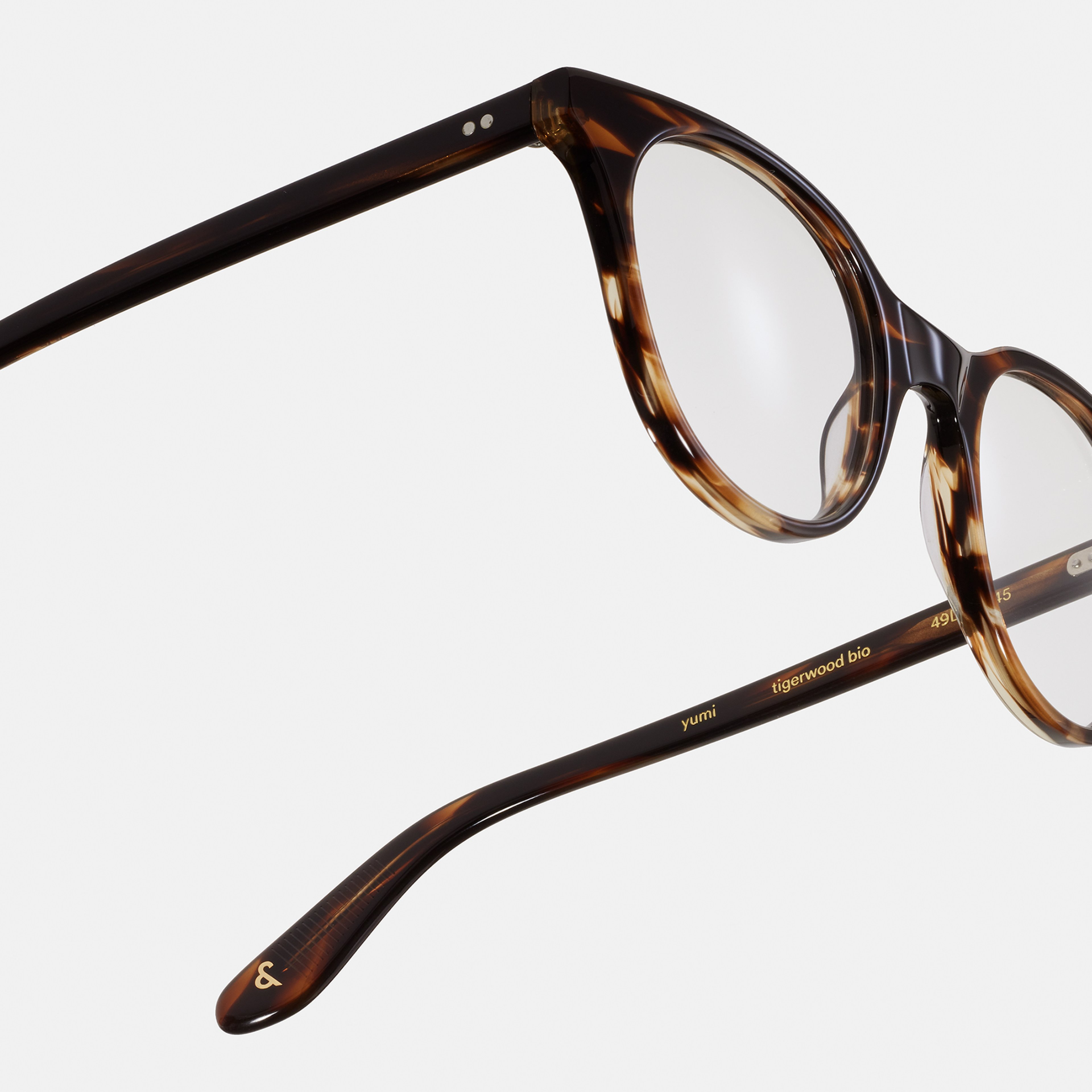 Ace & Tate Glasses | Round Bio acetate in Brown